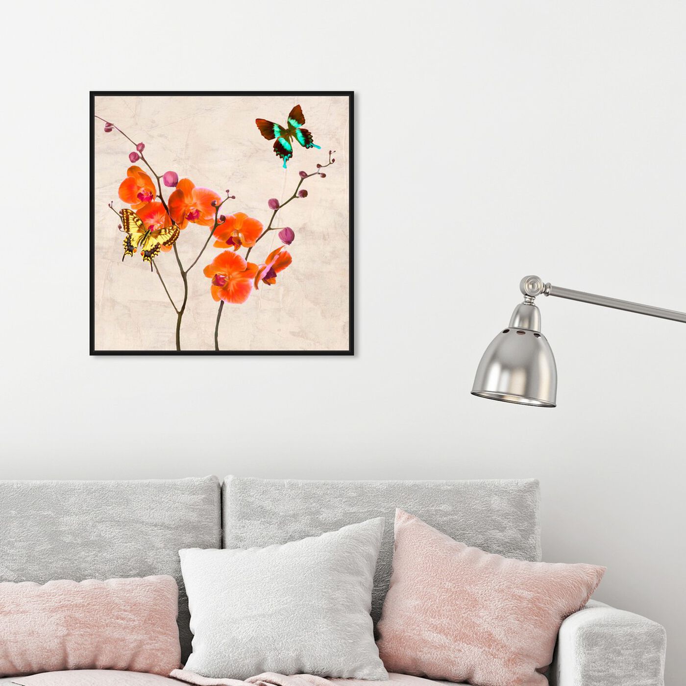 Hanging view of SAI - Flos Gloria II featuring floral and botanical and florals art.