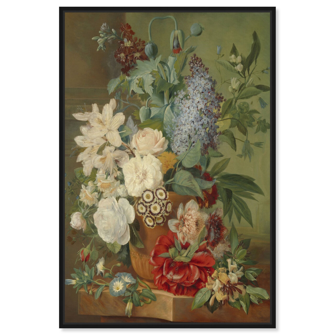 Front view of Flower Arrangement VIII - The Art Cabinet featuring classic and figurative and french décor art.