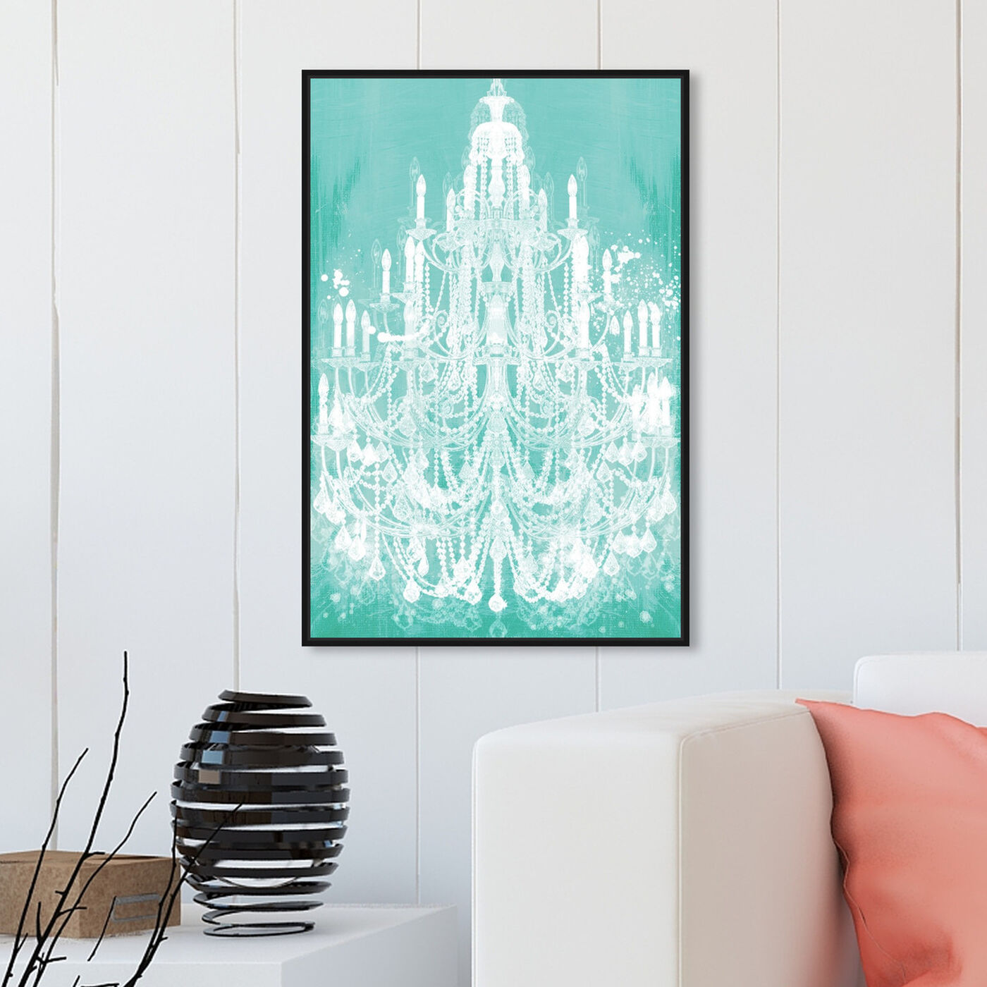 Hanging view of Privee Diamonds Mint featuring fashion and glam and chandeliers art.