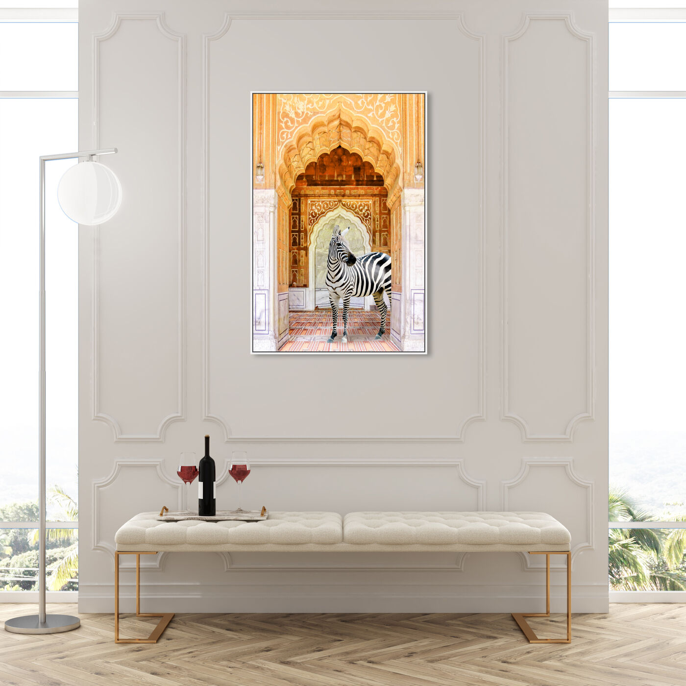 Hanging view of Zebra Entryway featuring architecture and buildings and structures art.