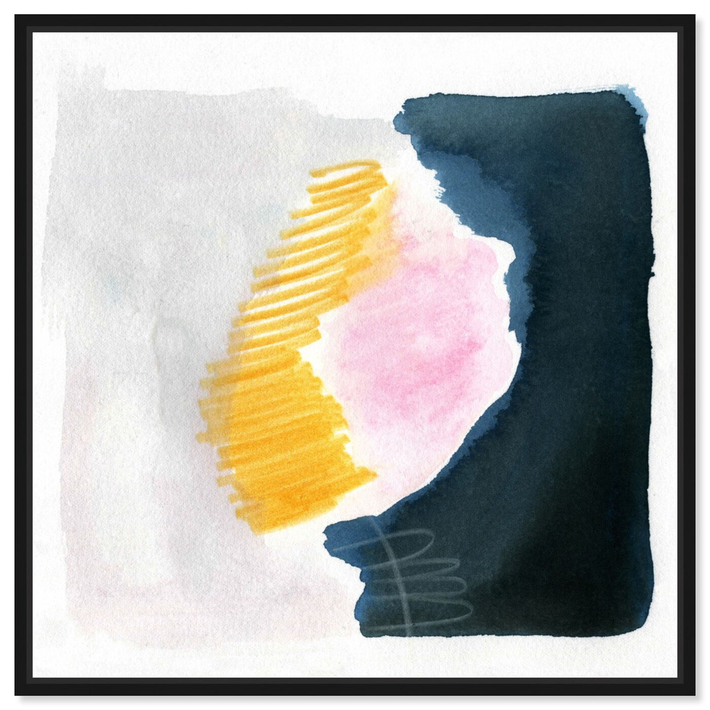 Front view of Human featuring abstract and watercolor art.