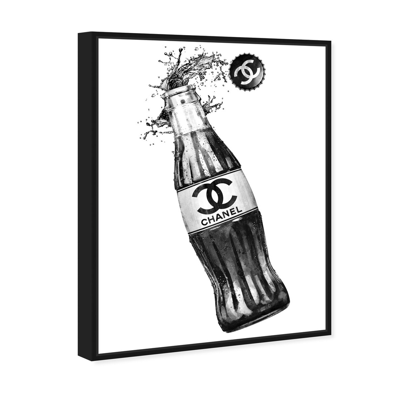 Angled view of Fashion Soda Bottle featuring drinks and spirits and soda art.