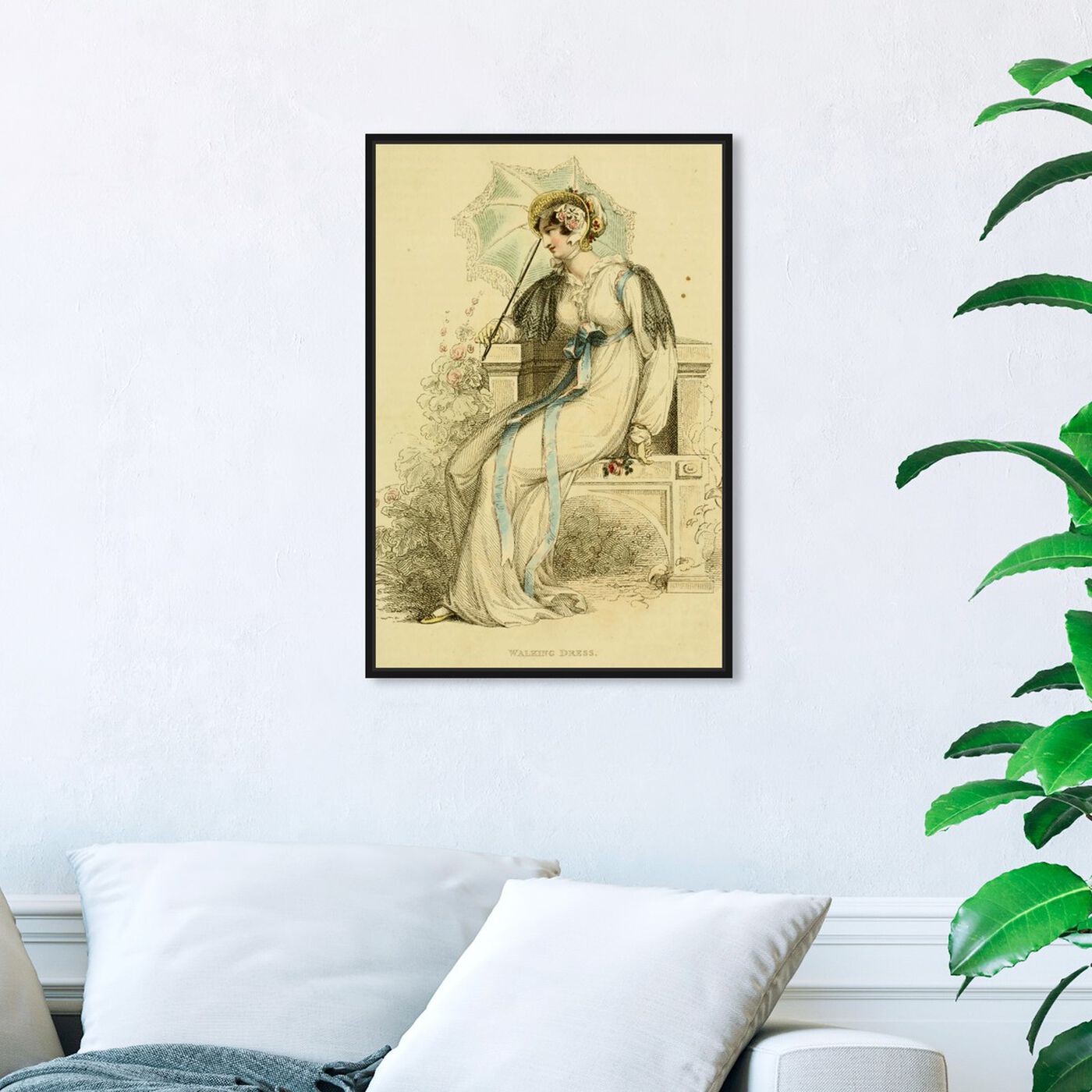 Hanging view of Walking Dress - The Art Cabinet featuring classic and figurative and realism art.
