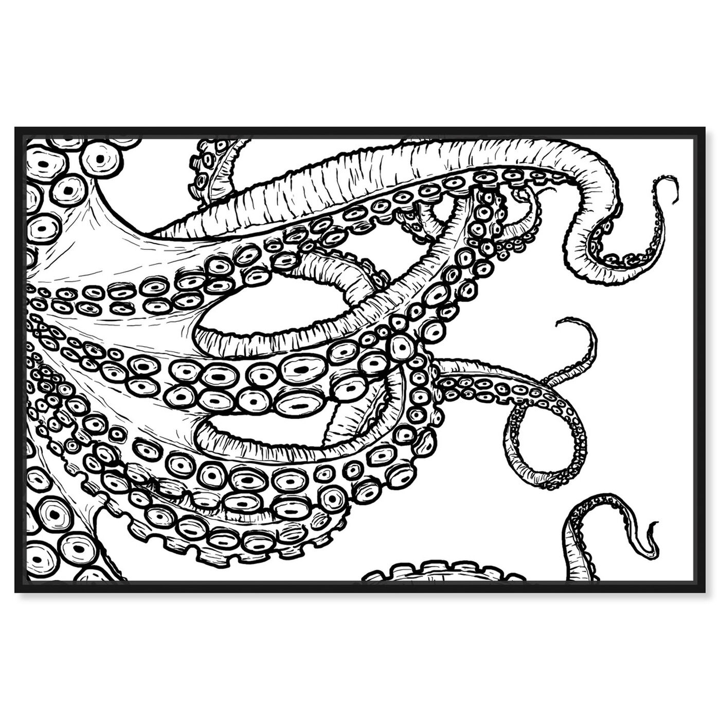 Front view of Tentacles featuring nautical and coastal and marine life art.