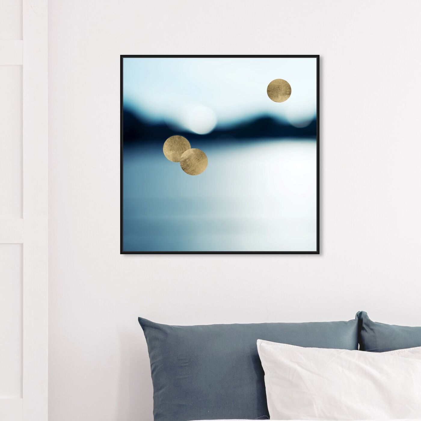 Hanging view of Orb of Night featuring abstract and geometric art.