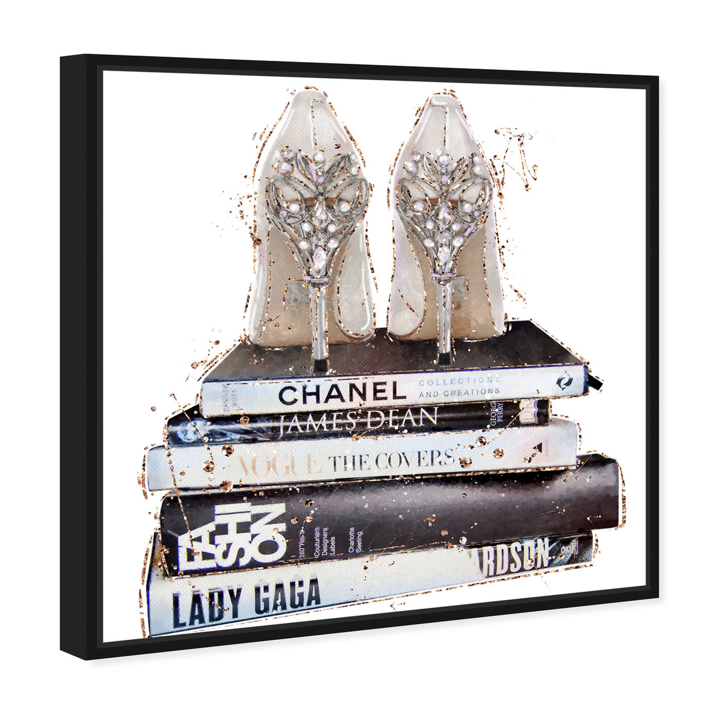 Angled view of Favorite Shoes II featuring fashion and glam and shoes art.