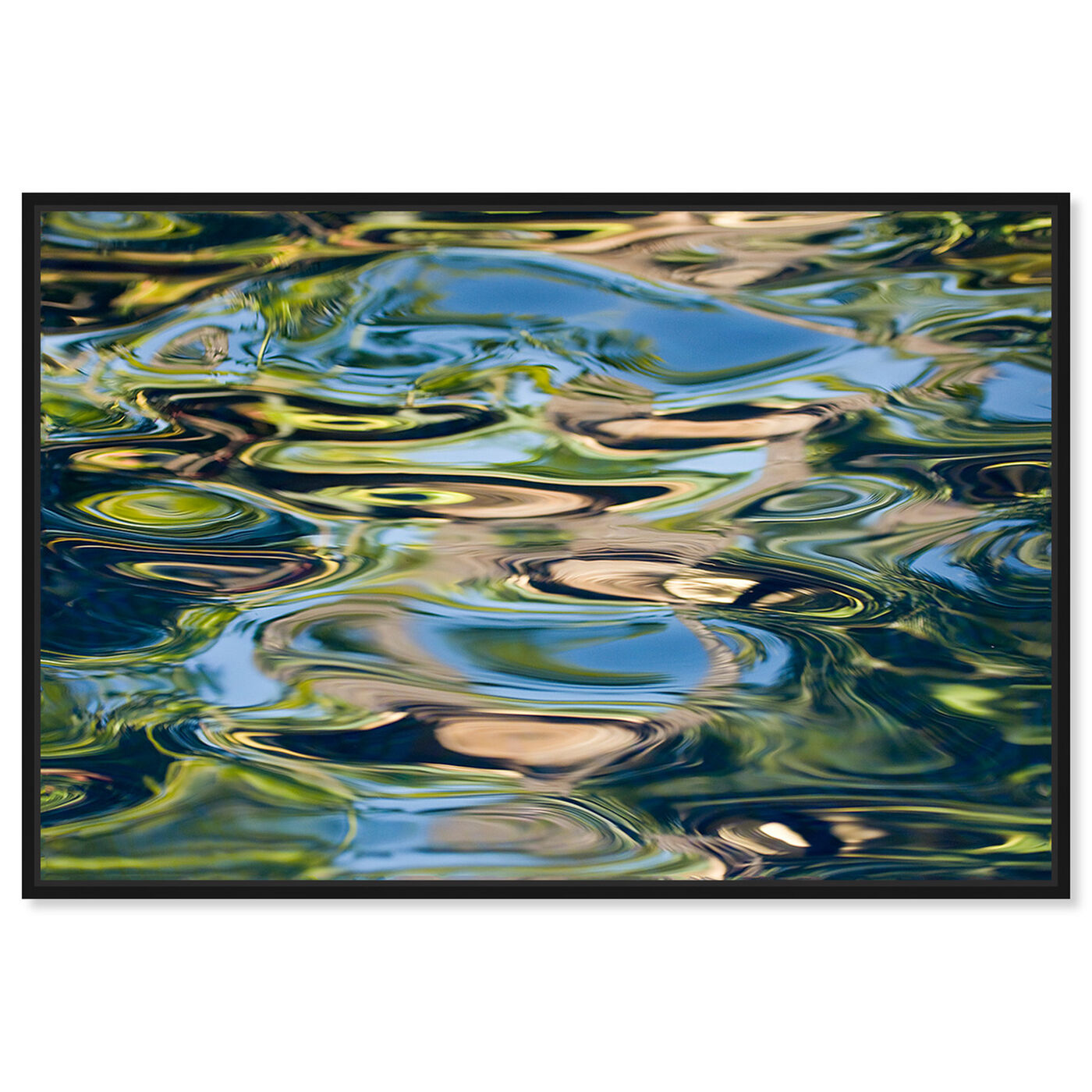 Front view of Water Reflection by David Fleetham featuring nautical and coastal and coastal art.