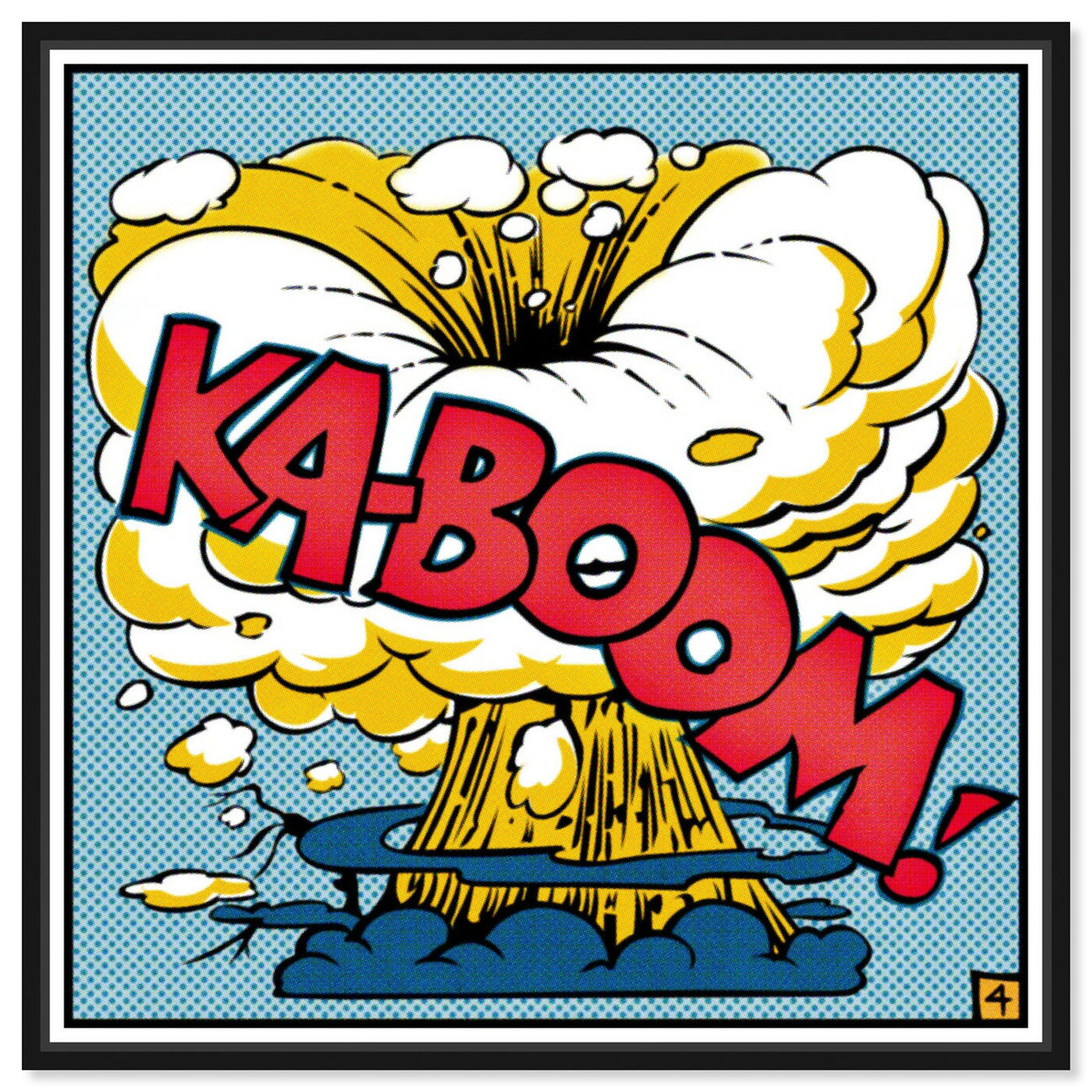 Front view of Ka-Boom featuring advertising and comics art.