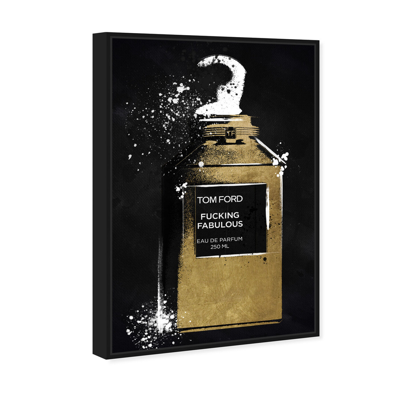 Angled view of Fabulous Noir Perfume featuring fashion and glam and perfumes art.