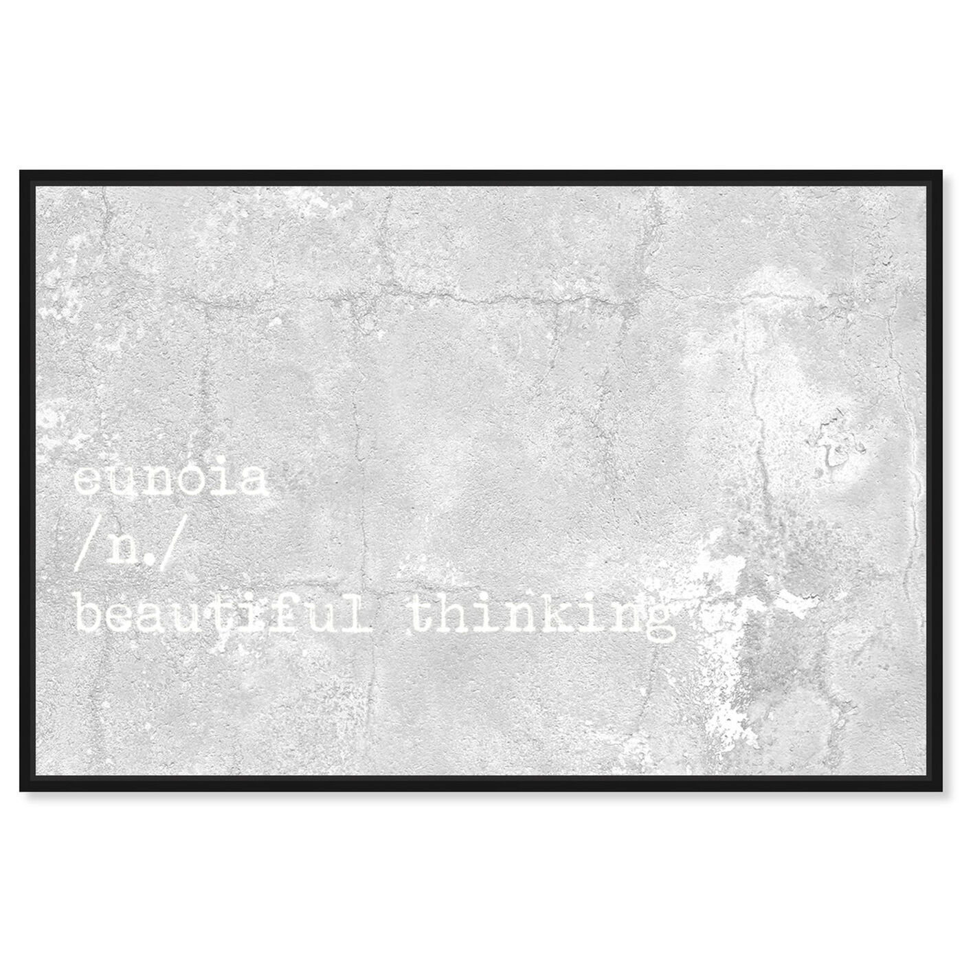 Front view of Beautiful Thinking featuring typography and quotes and beauty quotes and sayings art.