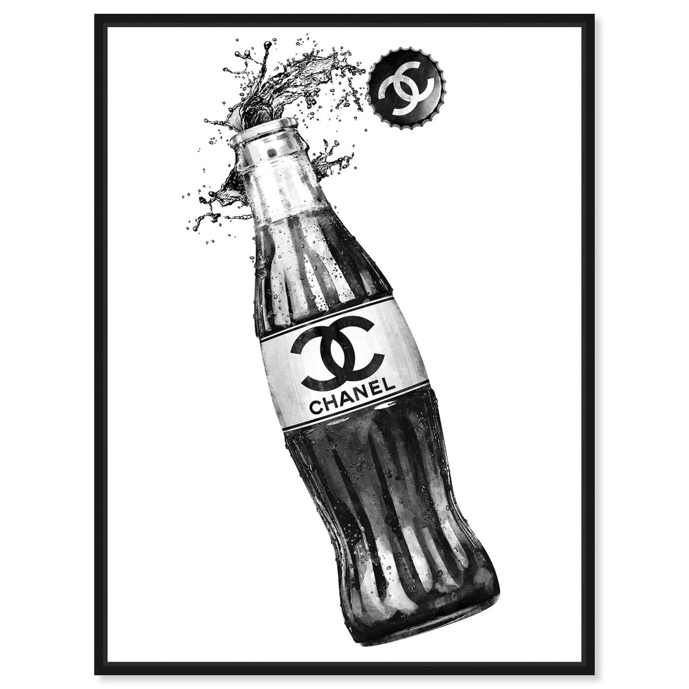 Front view of Fashion Soda Bottle featuring drinks and spirits and soda art.