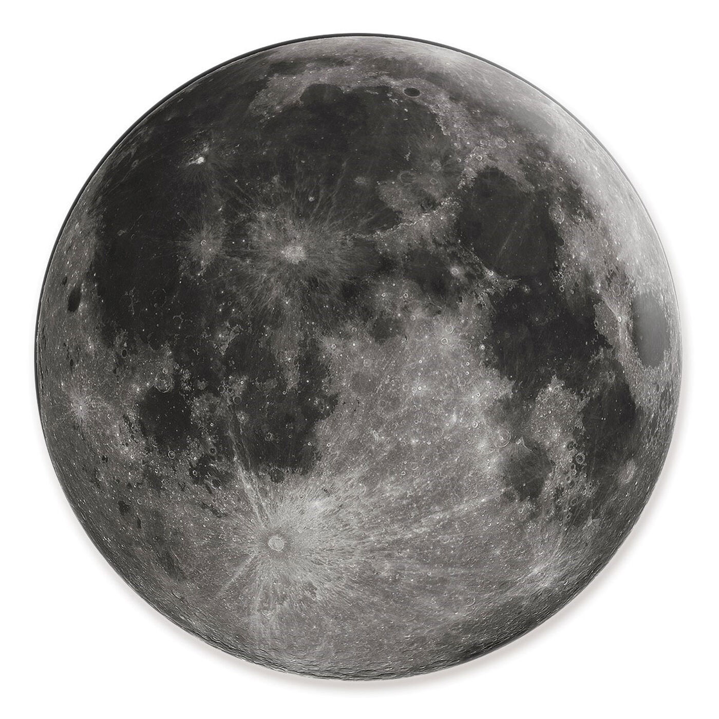 Front view of Moon I featuring astronomy and space and moons phases art.