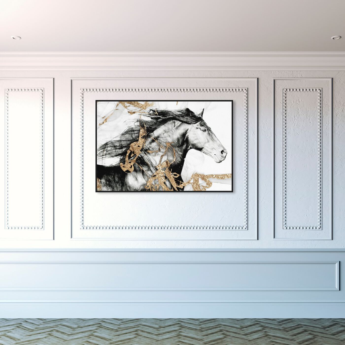 Hanging view of Gold Beauty featuring animals and farm animals art.