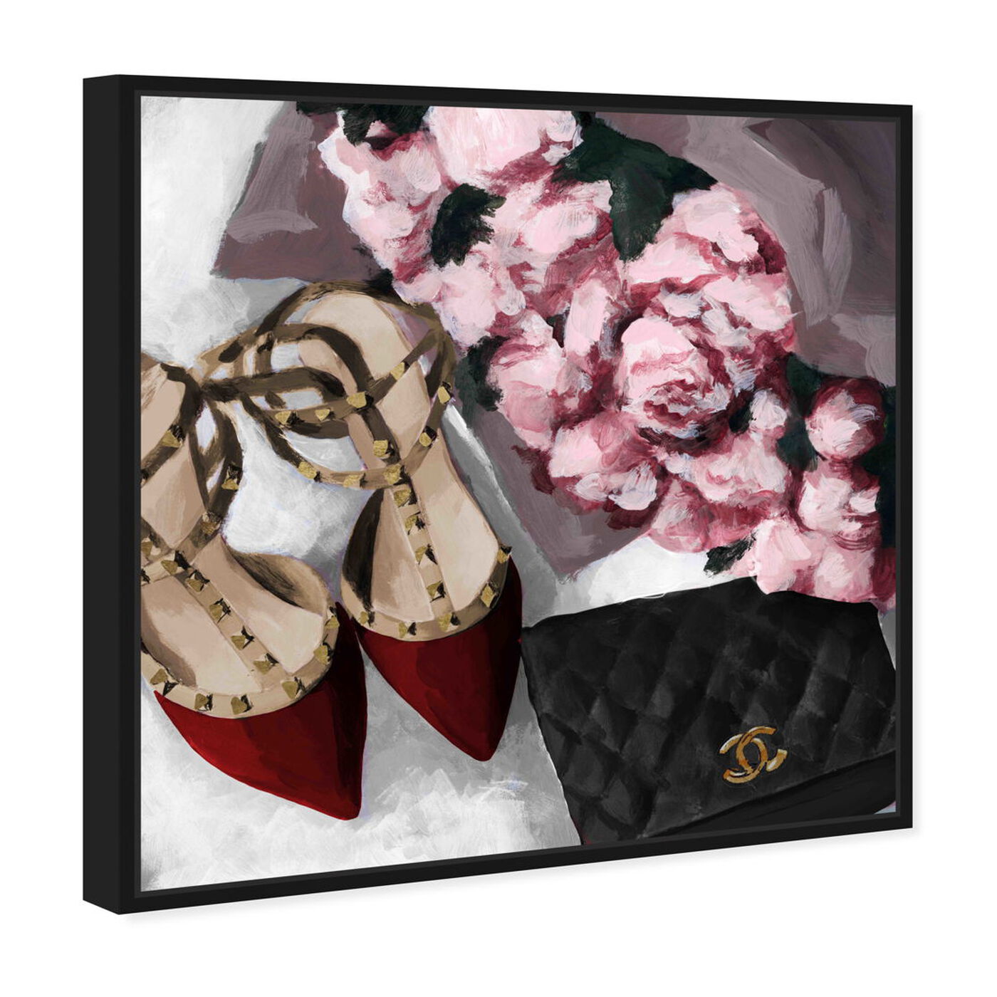 Angled view of All Things Lovely featuring fashion and glam and shoes art.
