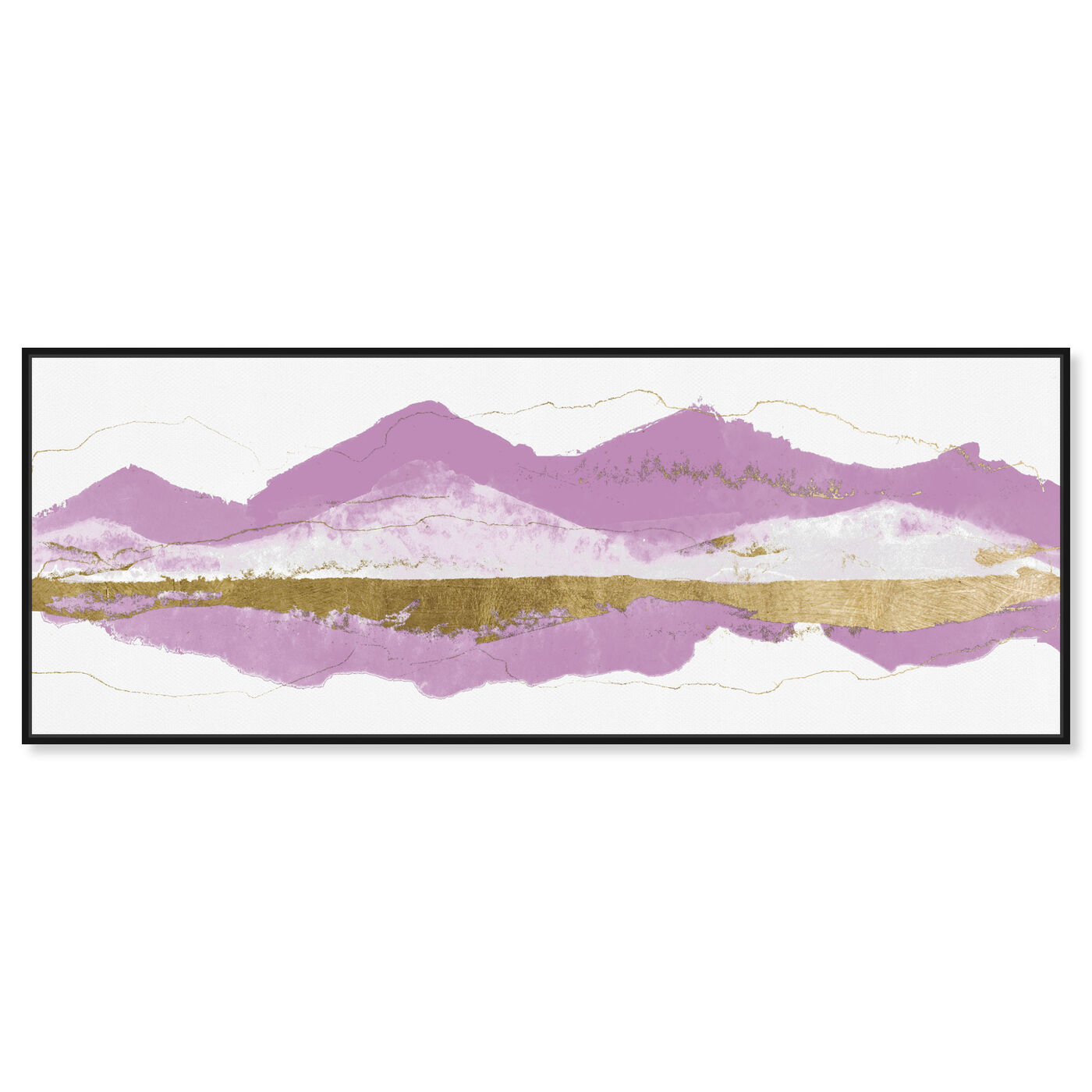 Front view of Breasties Mountains featuring abstract and shapes art.