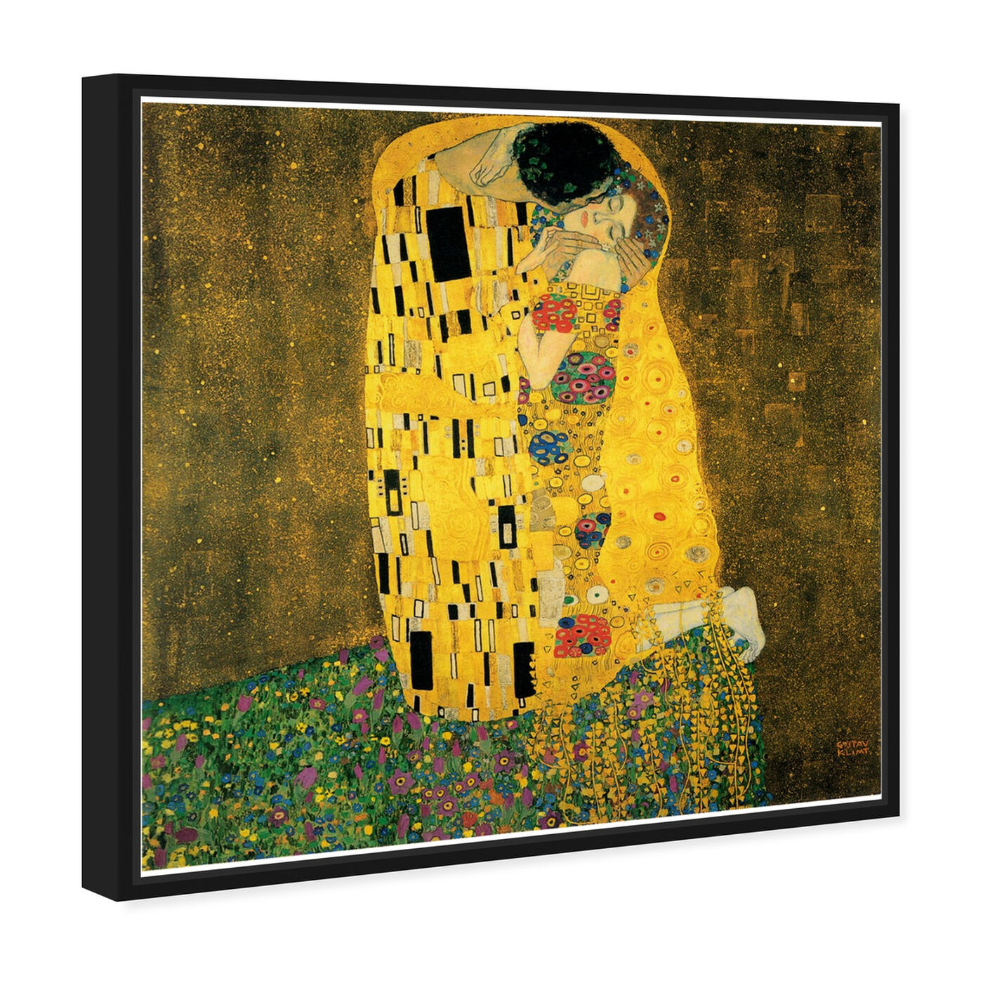 Angled view of Klimt - The Kiss featuring classic and figurative and classic art.