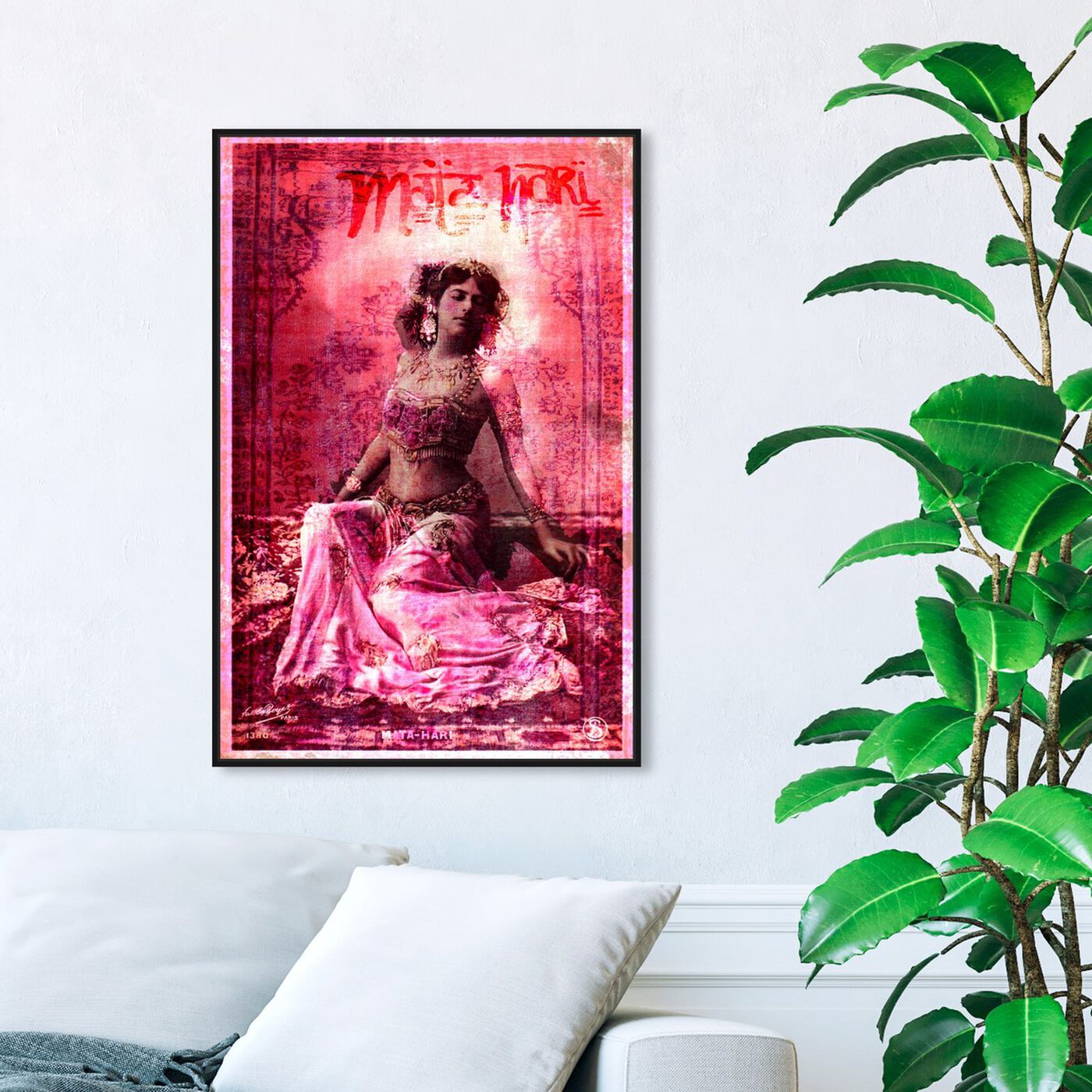 Hanging view of Mata Hari featuring people and portraits and celebrities art.