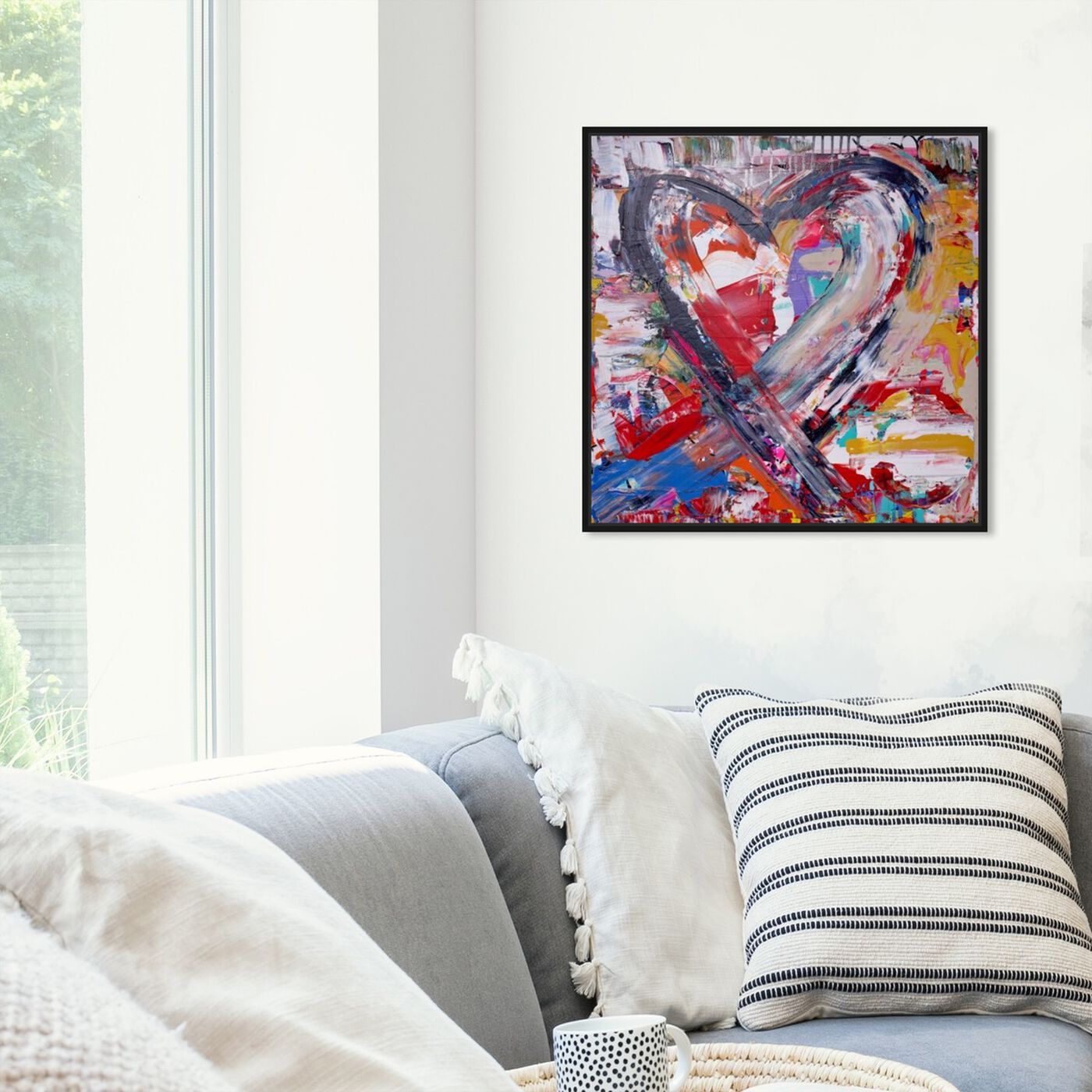 Hanging view of Fallen In Love featuring fashion and glam and hearts art.