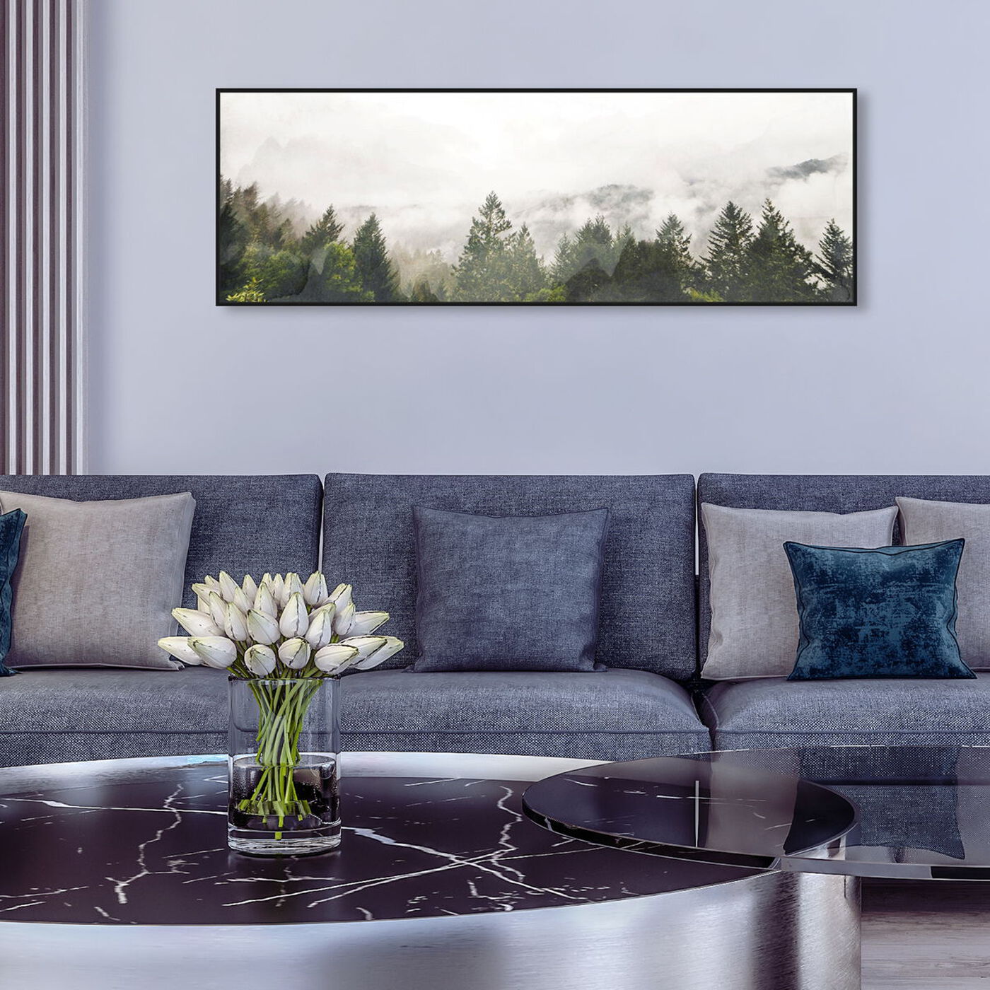Hanging view of Look Out There featuring nature and landscape and forest landscapes art.