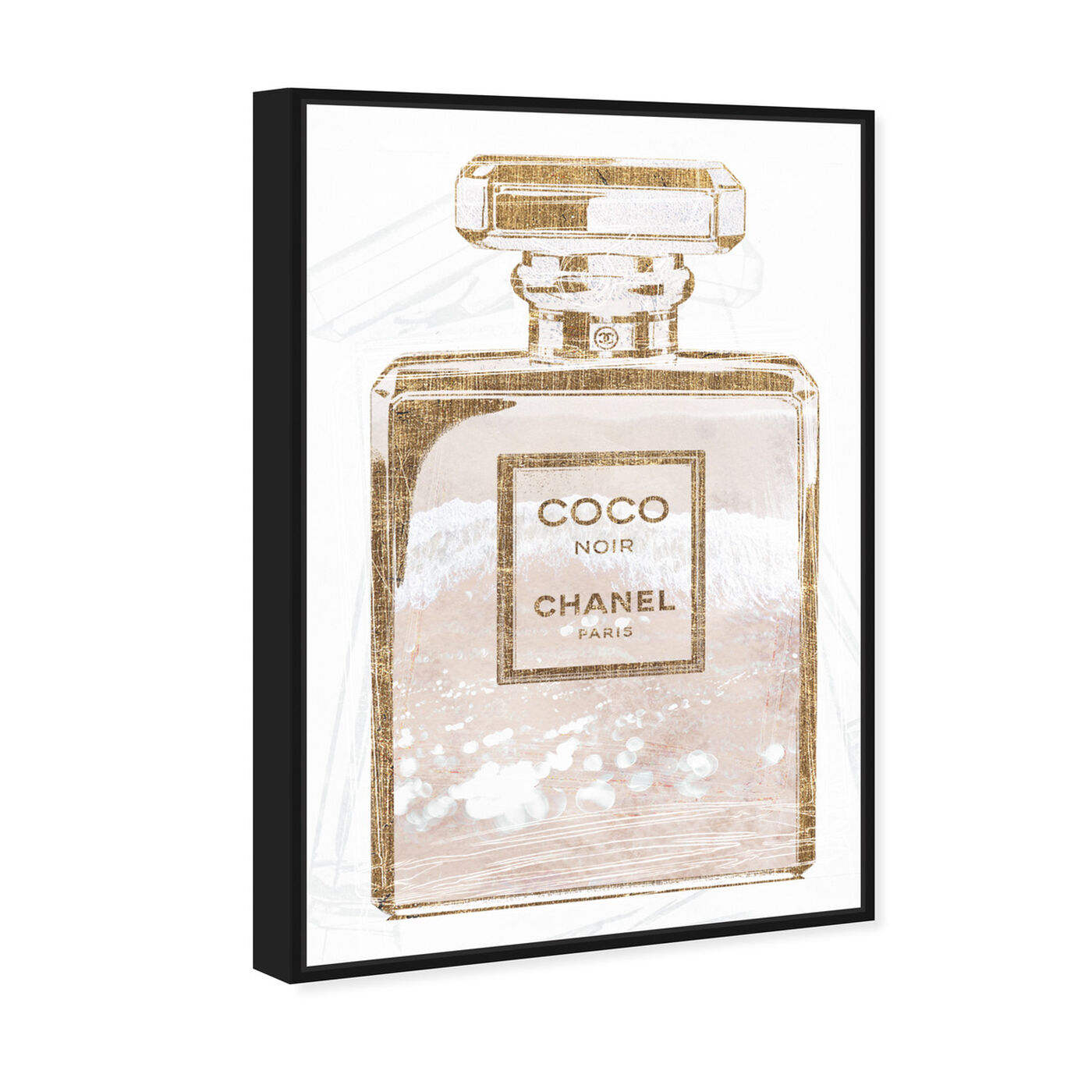Angled view of Coco Water Love Shell featuring fashion and glam and perfumes art.