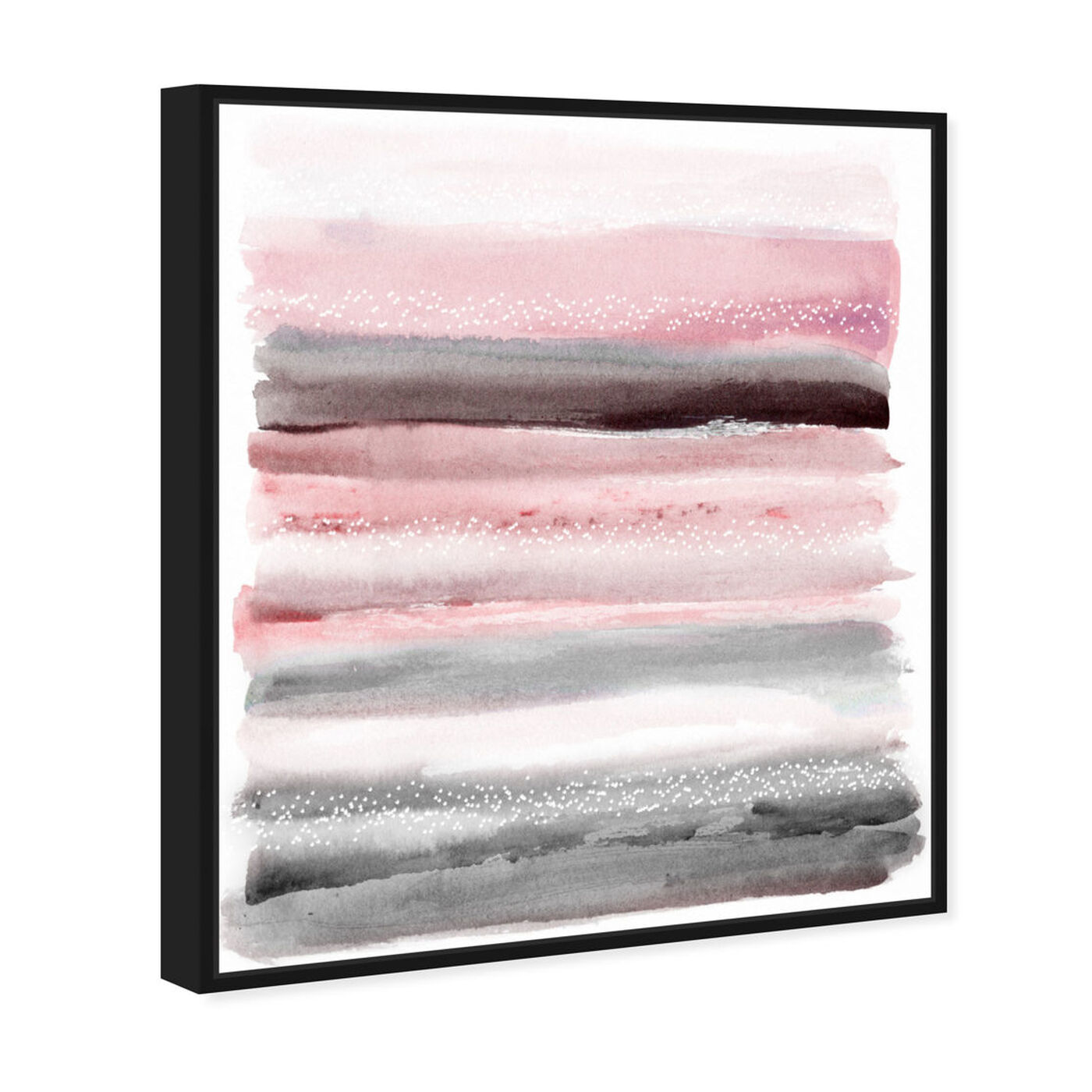 Angled view of Pink Sunset featuring abstract and patterns art.