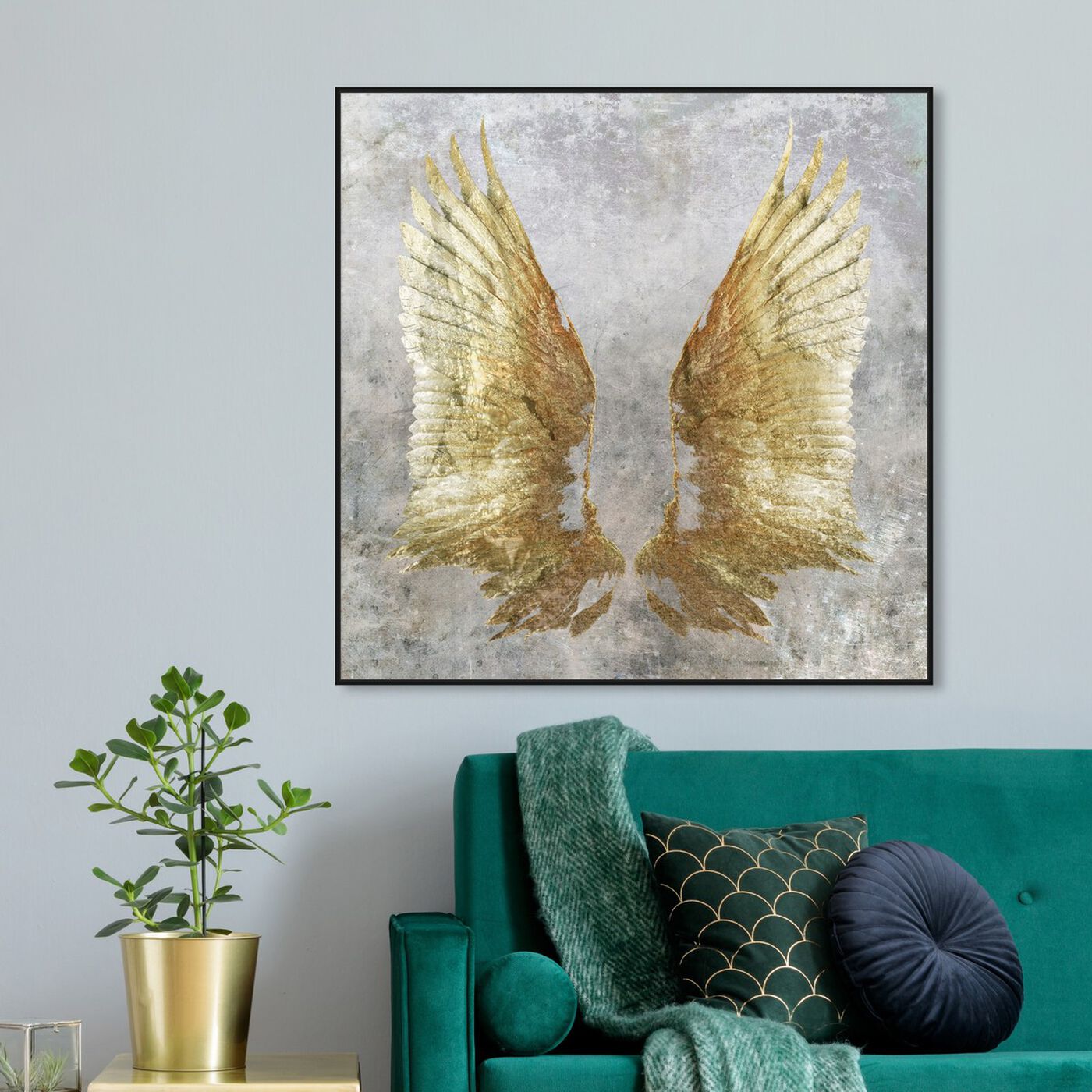 Hanging view of My Golden Wings featuring fashion and glam and wings art.