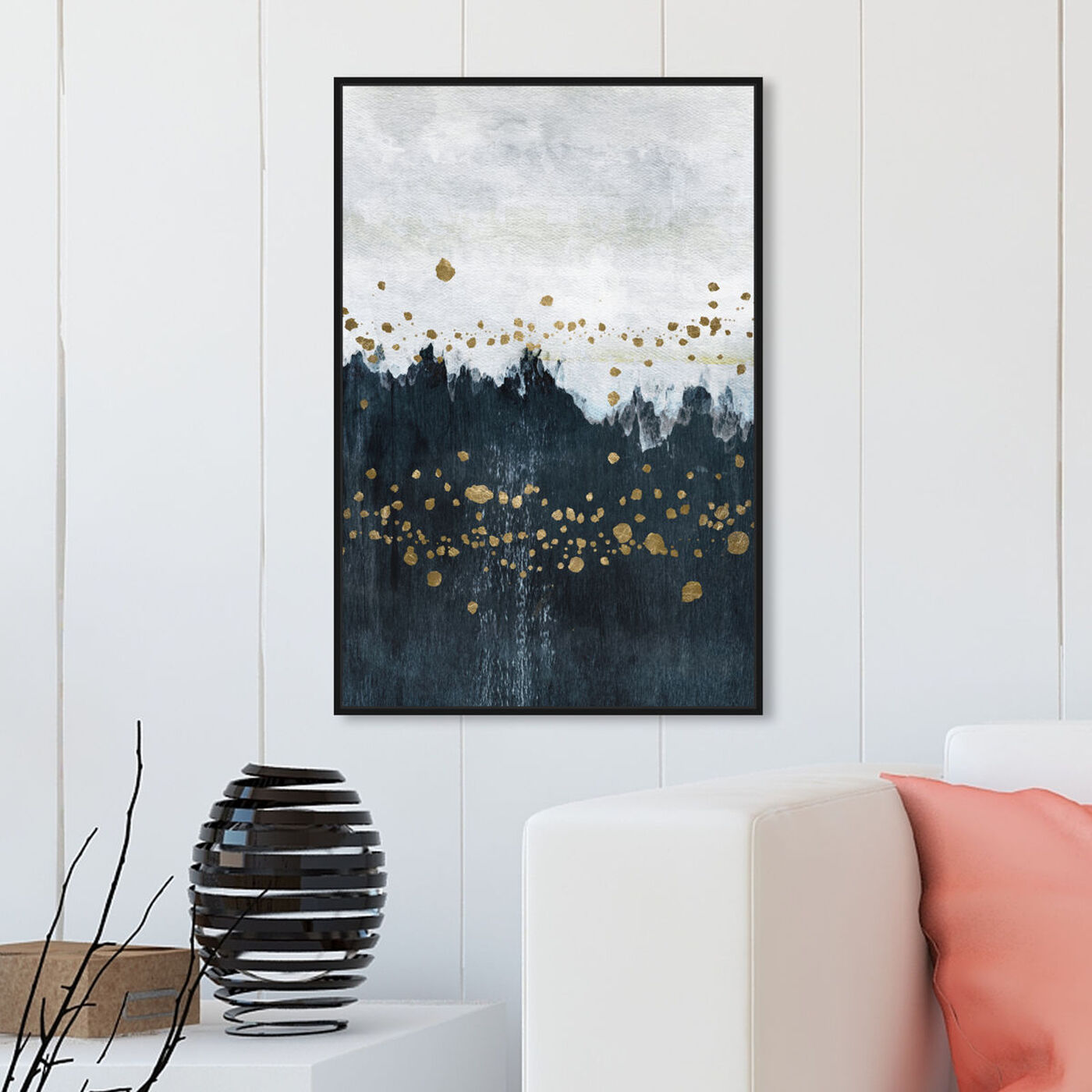 Hanging view of Cool River Flow featuring abstract and paint art.
