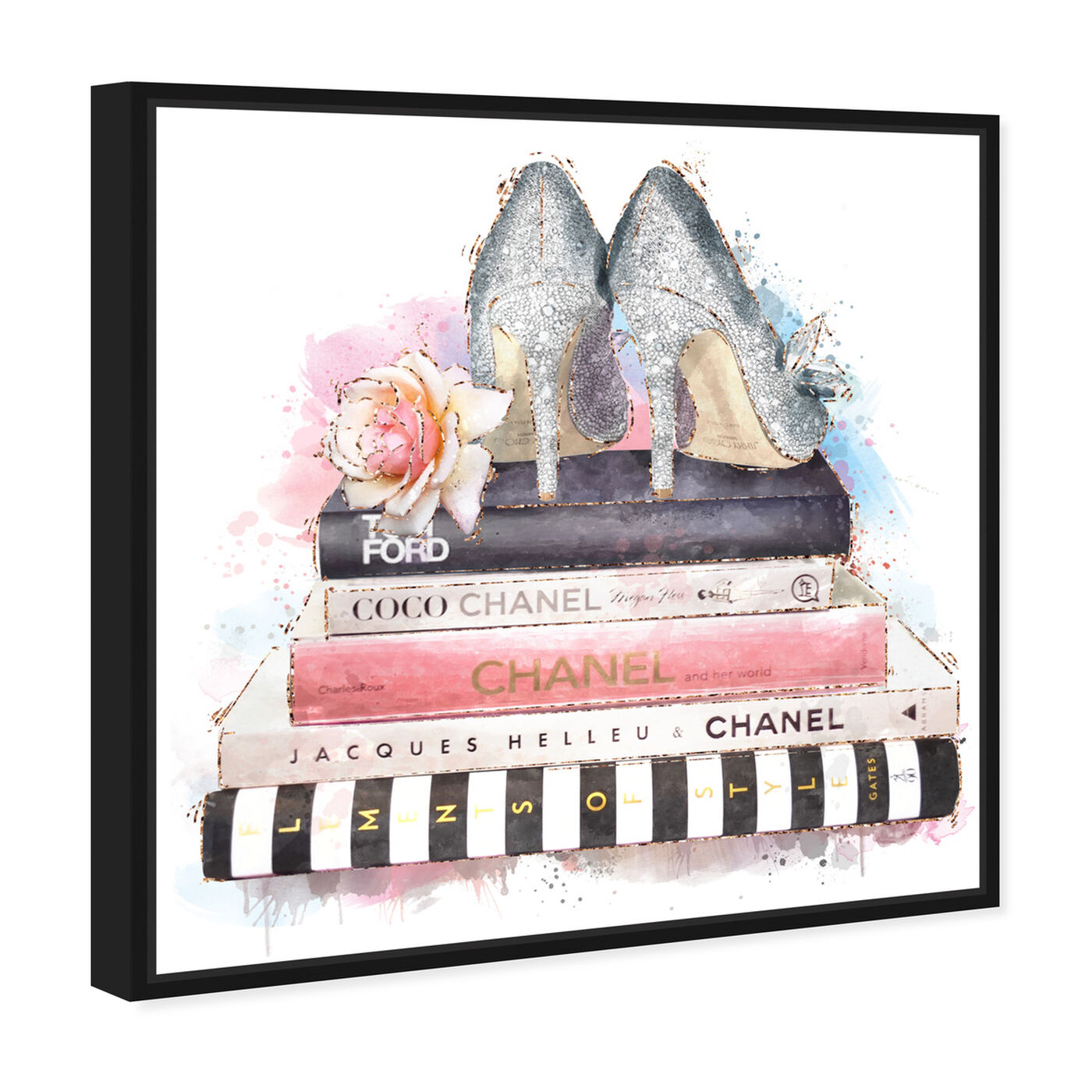 Angled view of Silver Blush Girlboss featuring fashion and glam and books art.