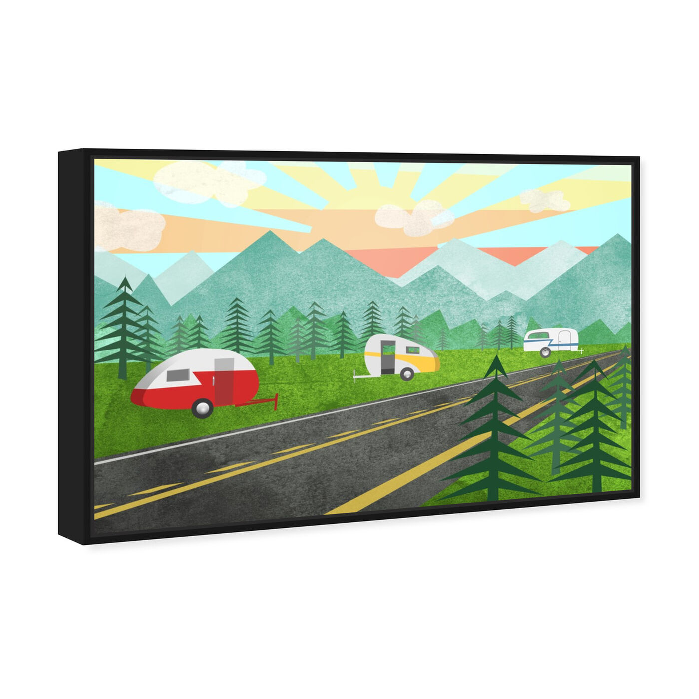 Angled view of Campers In the Wild featuring entertainment and hobbies and camping art.