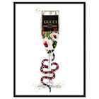 Front view of Fashion Cultured Bubbly Champagne featuring fashion and glam and lifestyle art. image number null