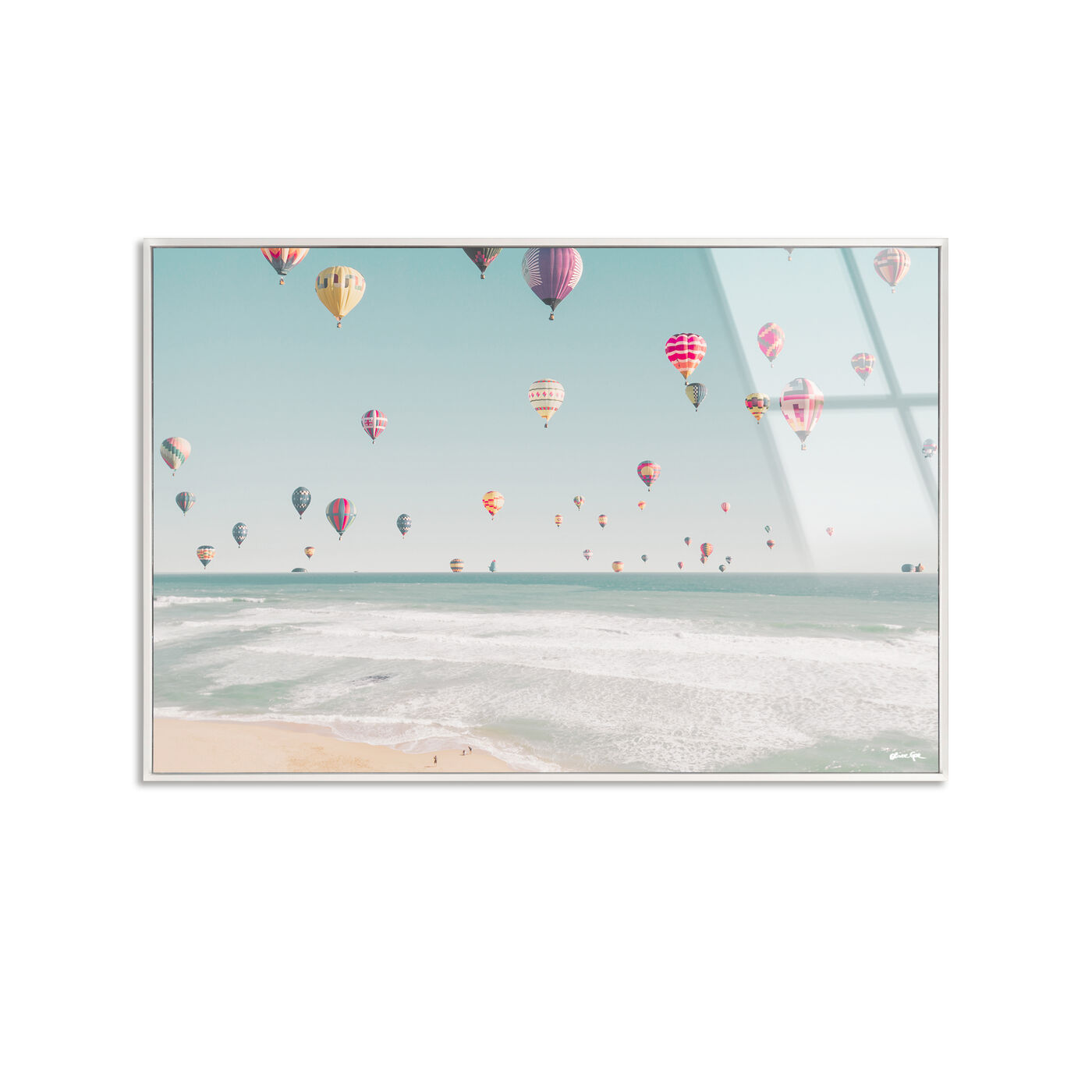 Beachside Balloons - Framed Acrylic Art