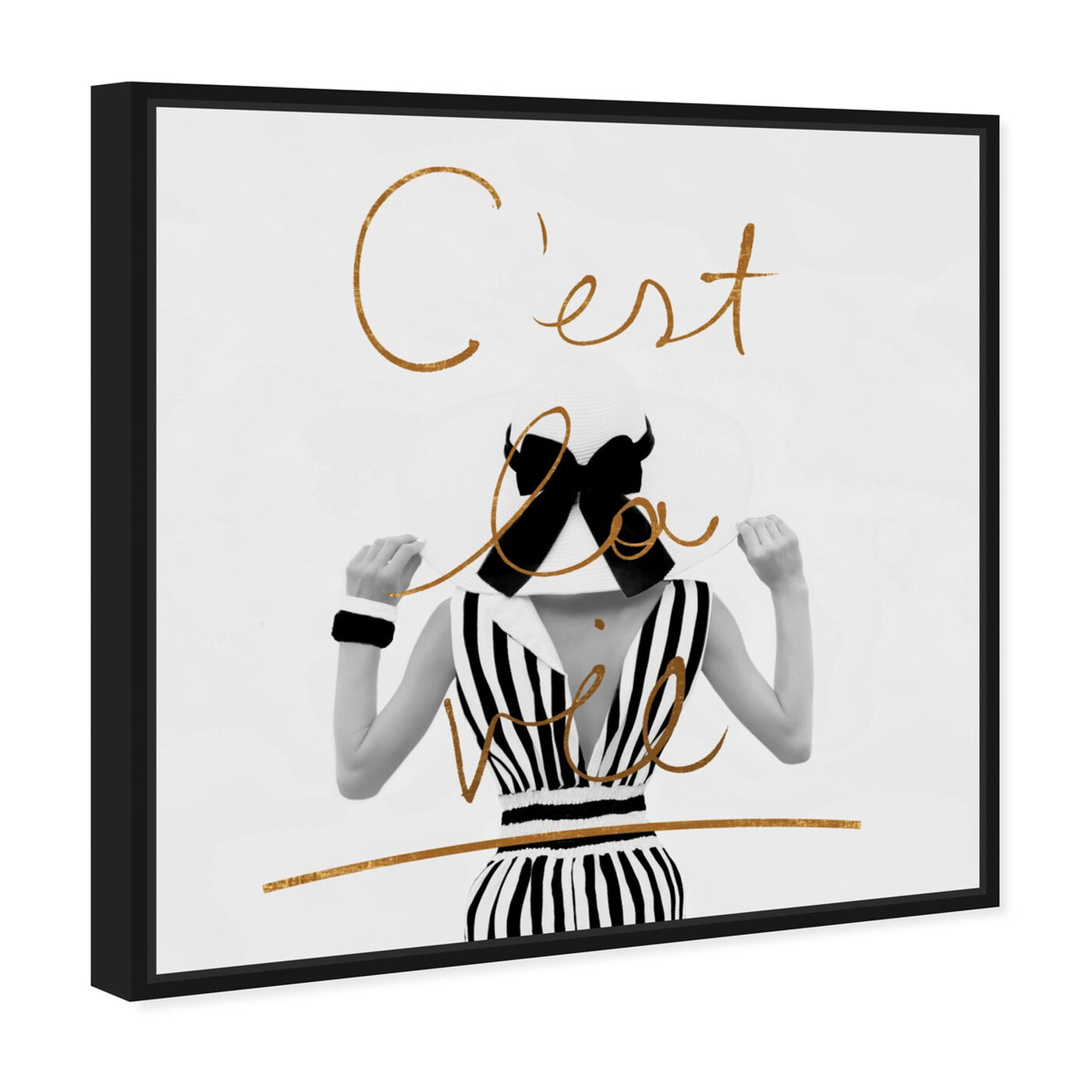 Angled view of Cest La Vie featuring typography and quotes and quotes and sayings art.
