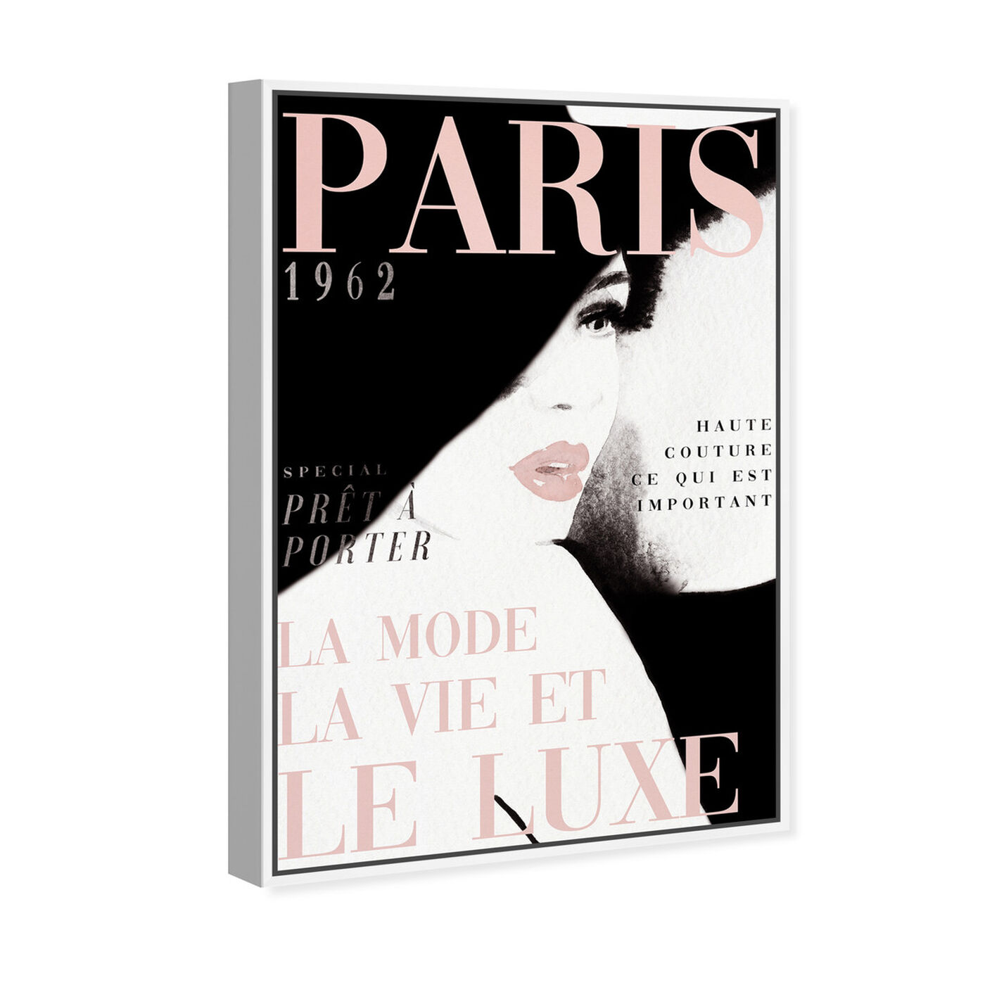 Angled view of Cover Paris in Blush featuring fashion and glam and makeup art.