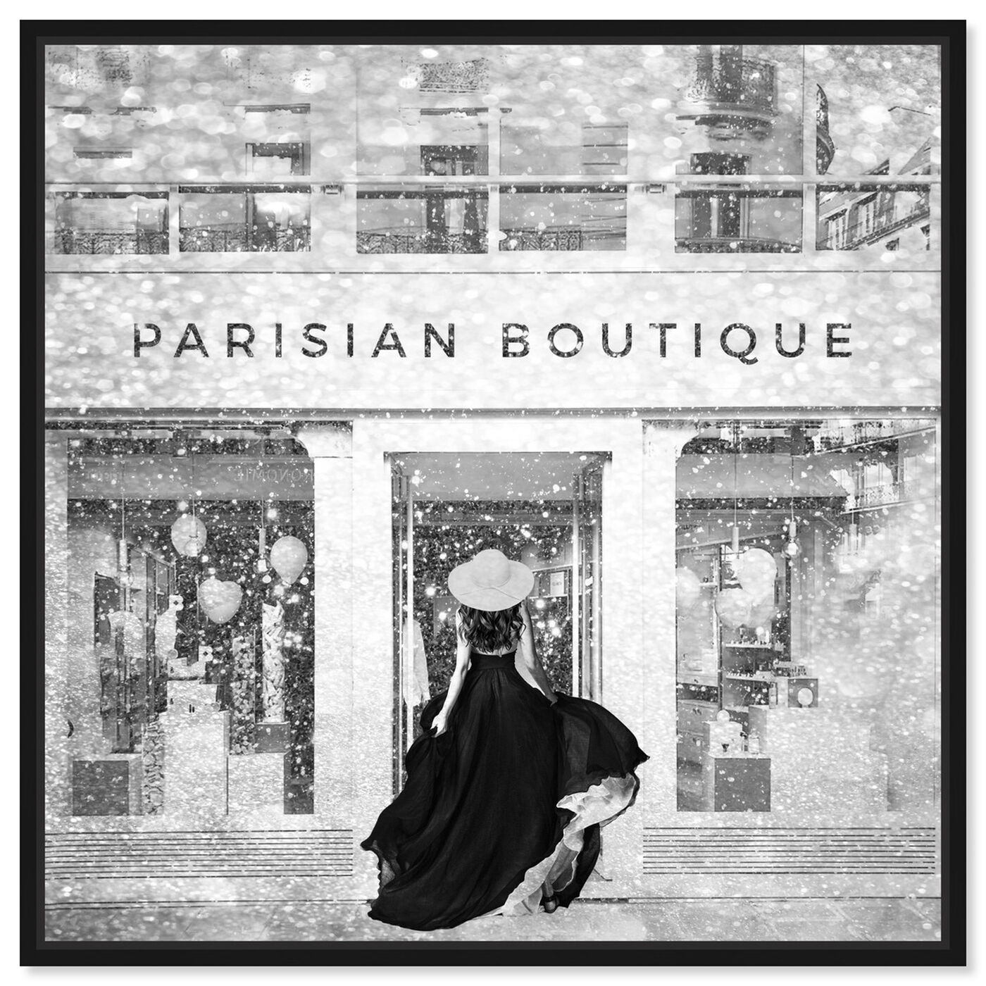 Front view of Glam Parisian Boutique featuring fashion and glam and lifestyle art.