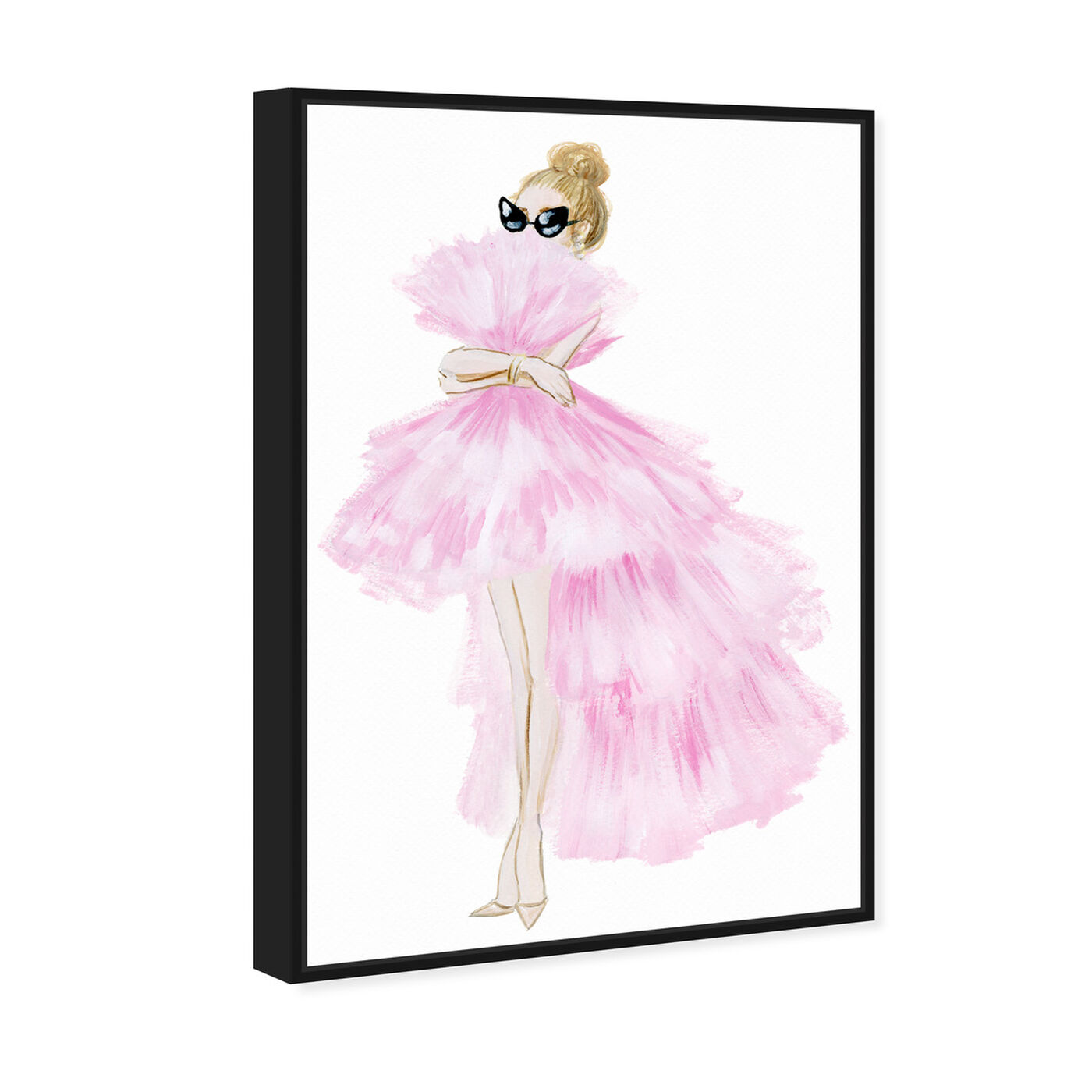 Angled view of Pink Tutu Dress featuring fashion and glam and dress art.