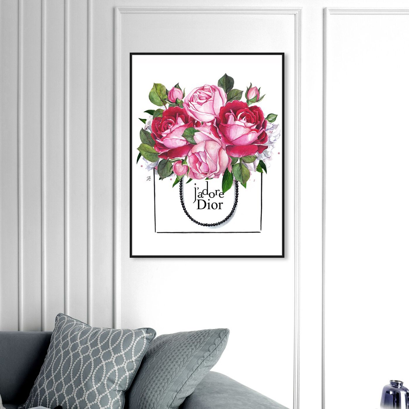 Hanging view of Doll Memories - Peonies I featuring floral and botanical and florals art.