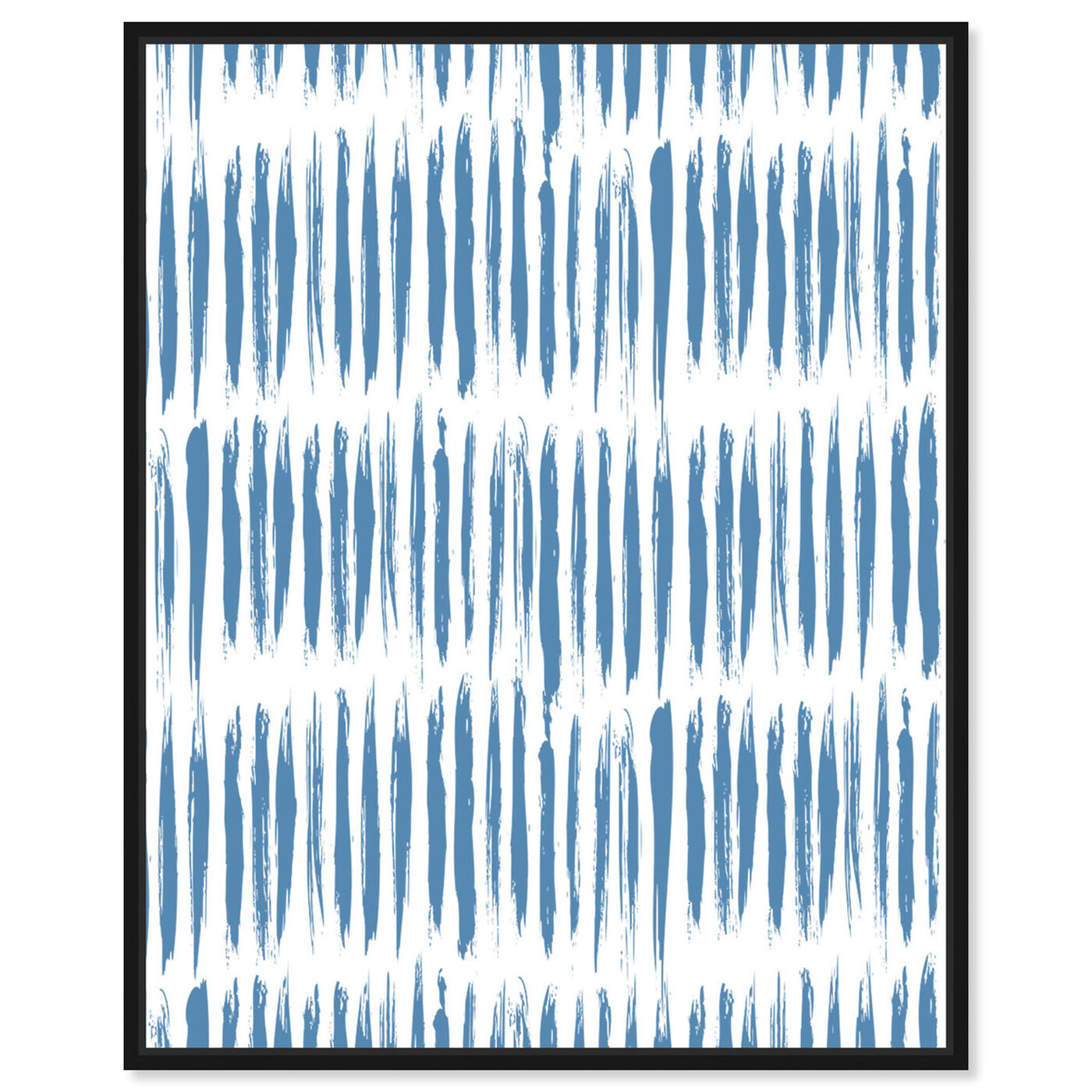 Front view of Blue Stripes Pattern featuring abstract and patterns art.