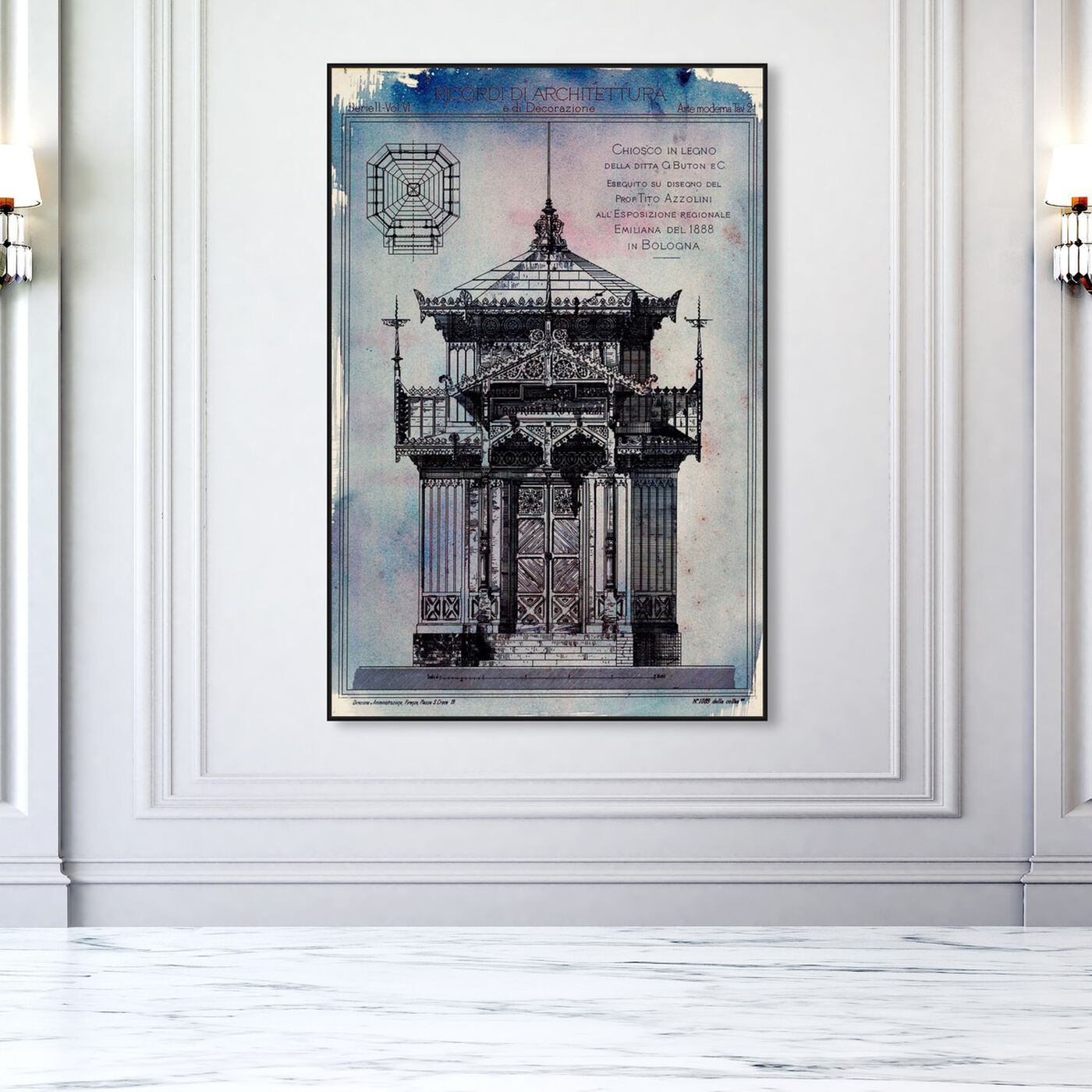 Hanging view of Chiosco in Legno featuring world and countries and asian cultures art.