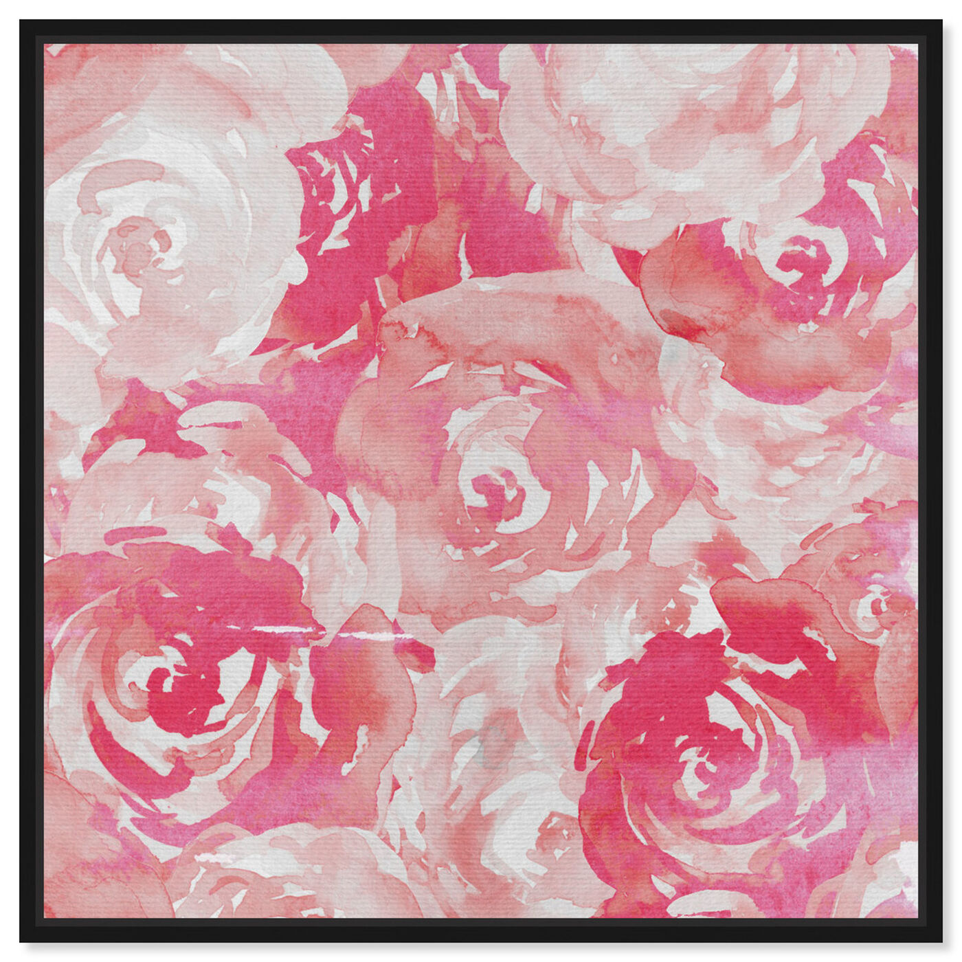Front view of Pink Roses featuring floral and botanical and florals art.