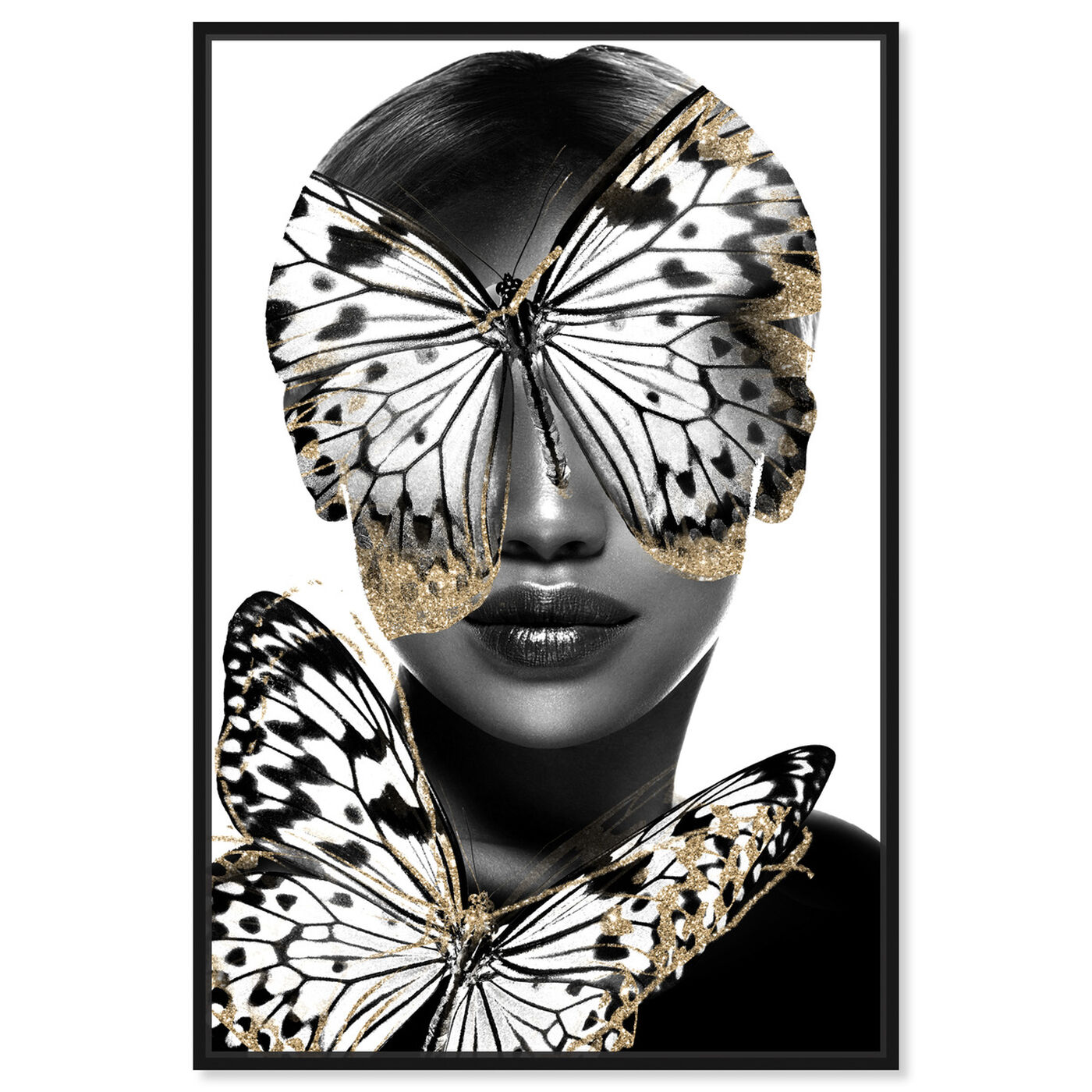 Front view of Royalty of Monarch Wings featuring fashion and glam and portraits art.