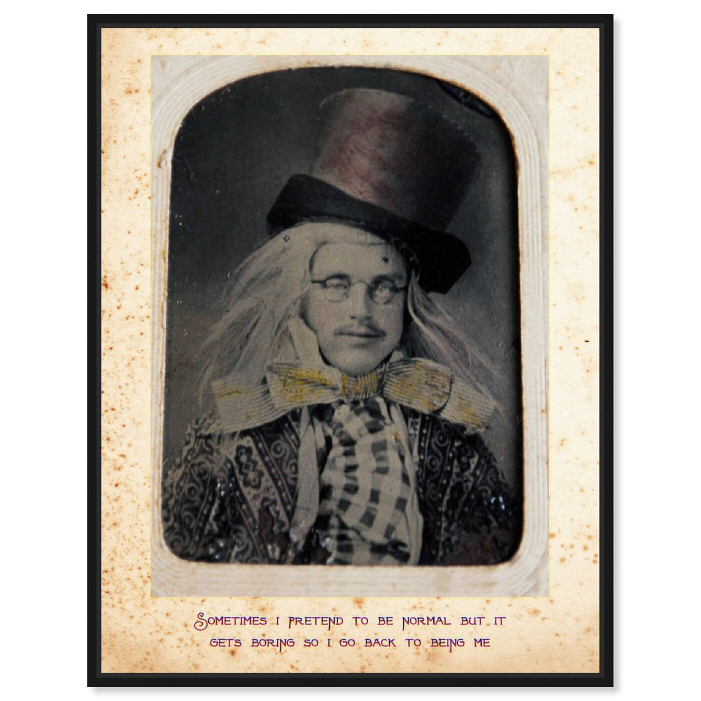 Front view of Mad Hatter featuring people and portraits and fictional characters art.