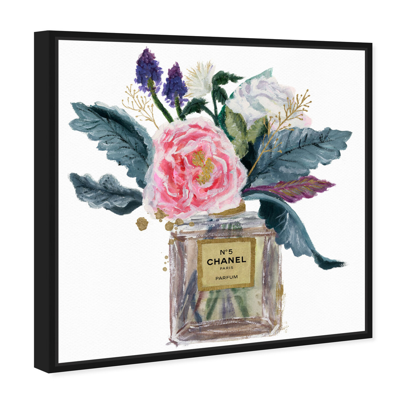 Angled view of Eau de Peony featuring fashion and glam and perfumes art.
