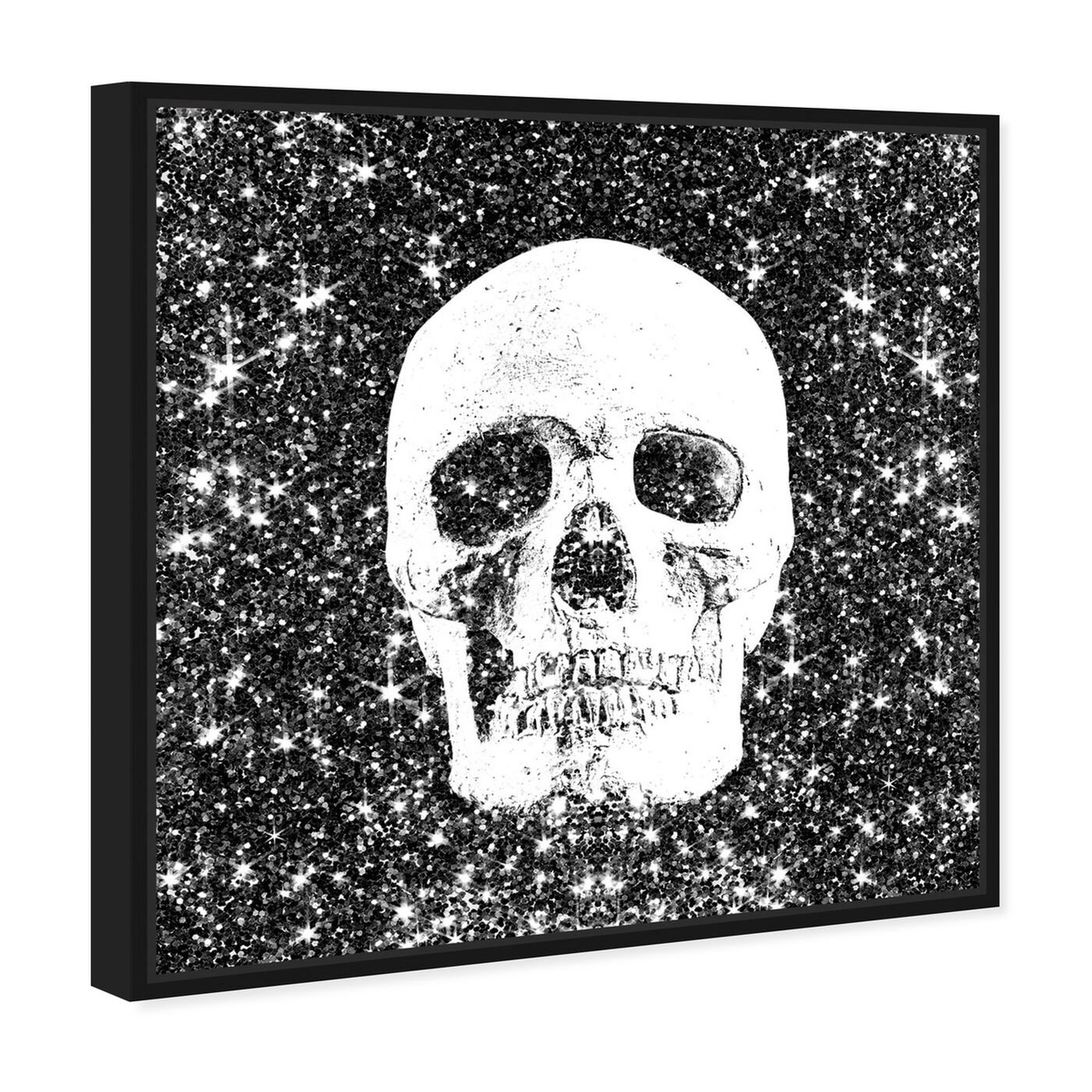Angled view of Nightlover Skull featuring fashion and glam and lifestyle art.