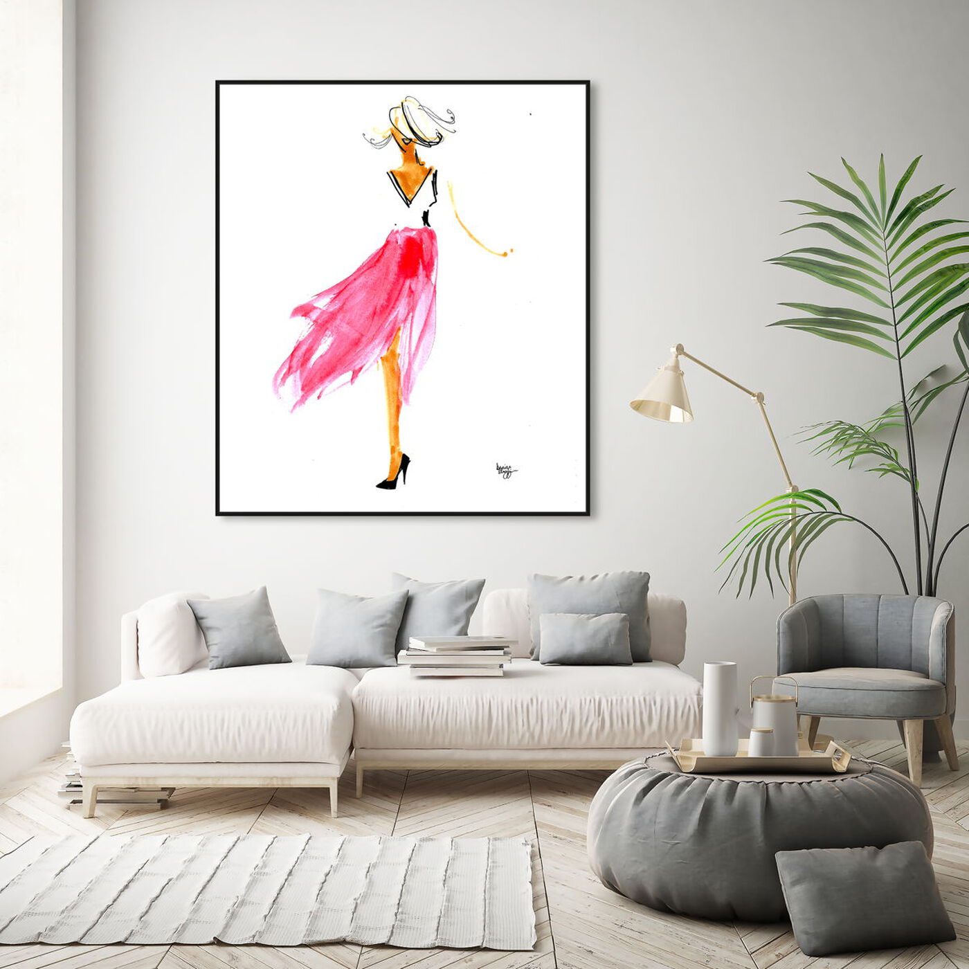 Hanging view of Denise Elnajjar - Breeze featuring fashion and glam and dress art.