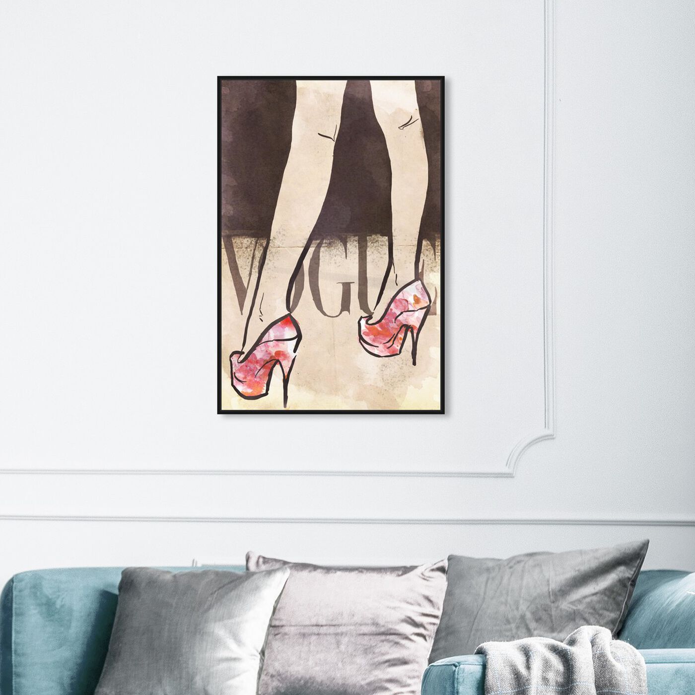 Hanging view of Spring Heels featuring fashion and glam and shoes art.