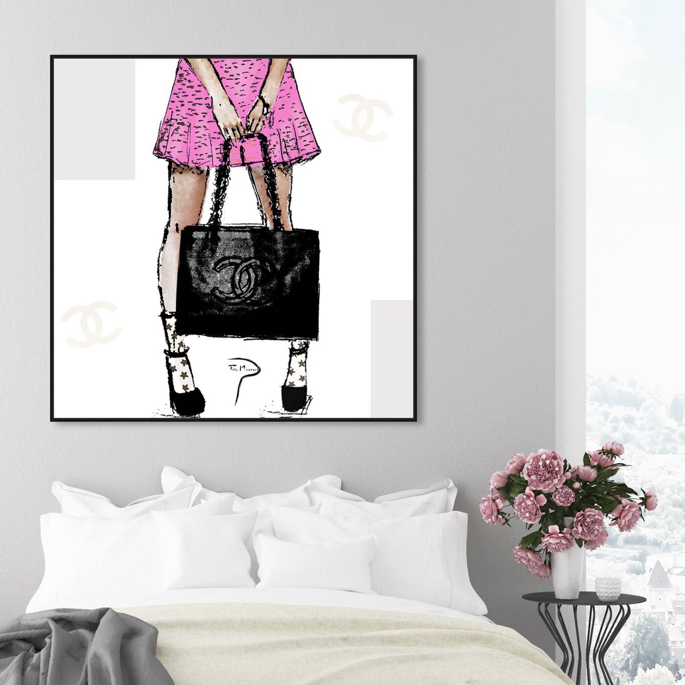 Hanging view of Pily Montiel - Tweed skirt featuring fashion and glam and outfits art.
