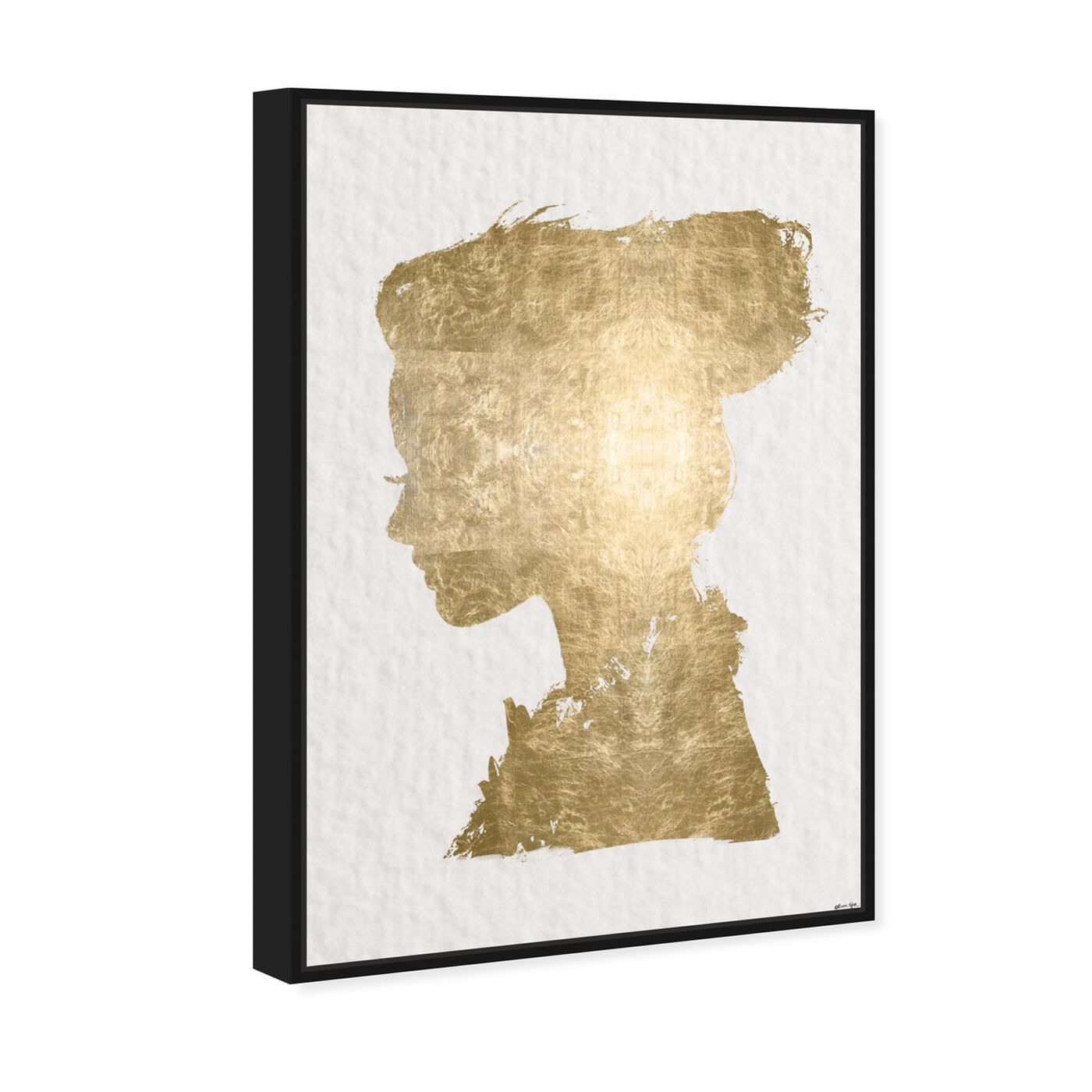 Angled view of Beaute In Gold featuring fashion and glam and portraits art.