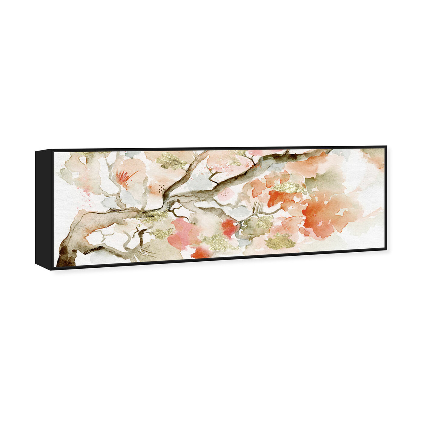 Angled view of Under The Blossom Tree Sandstone featuring floral and botanical and florals art.