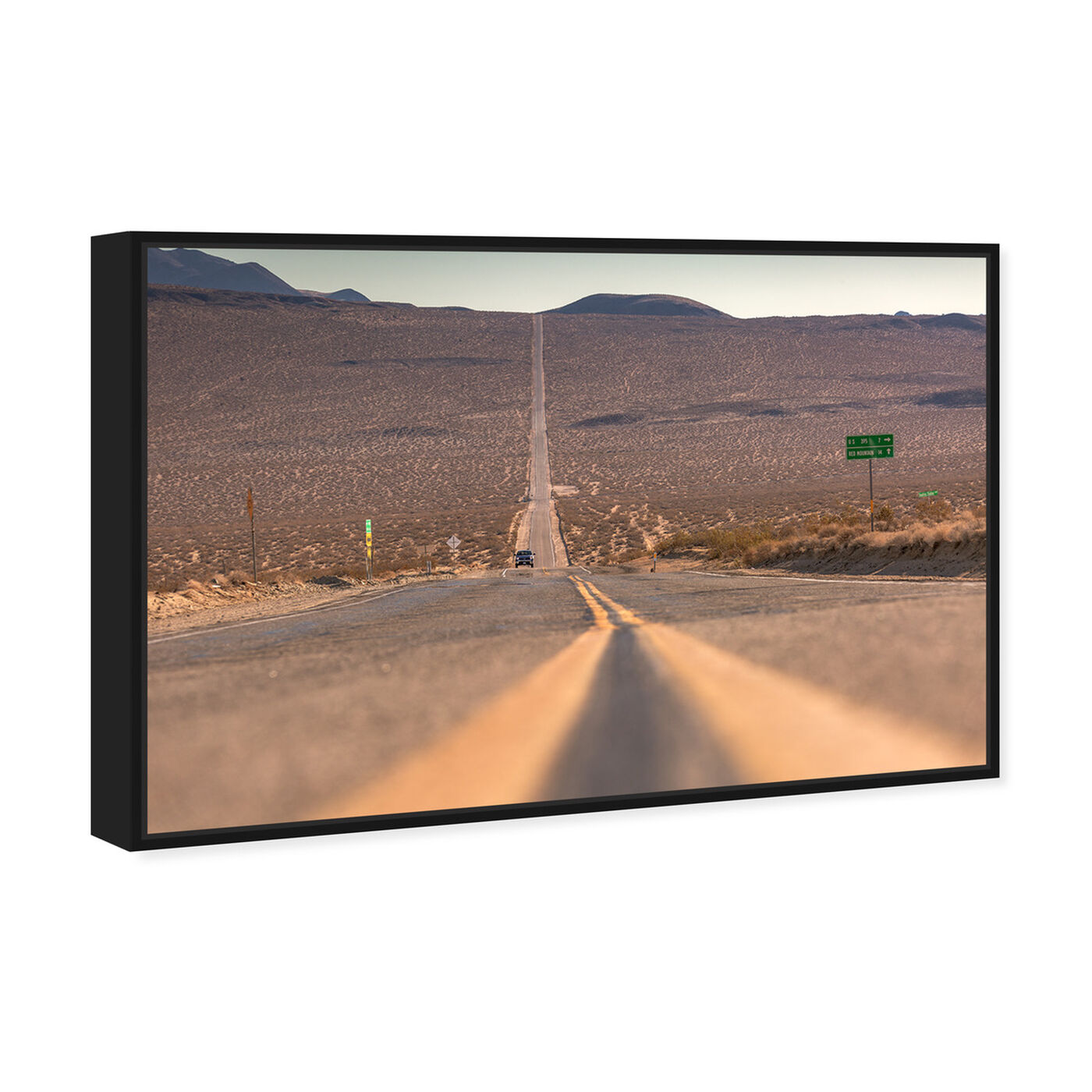 Angled view of Curro Cardenal - American Road featuring nature and landscape and desert landscapes art.