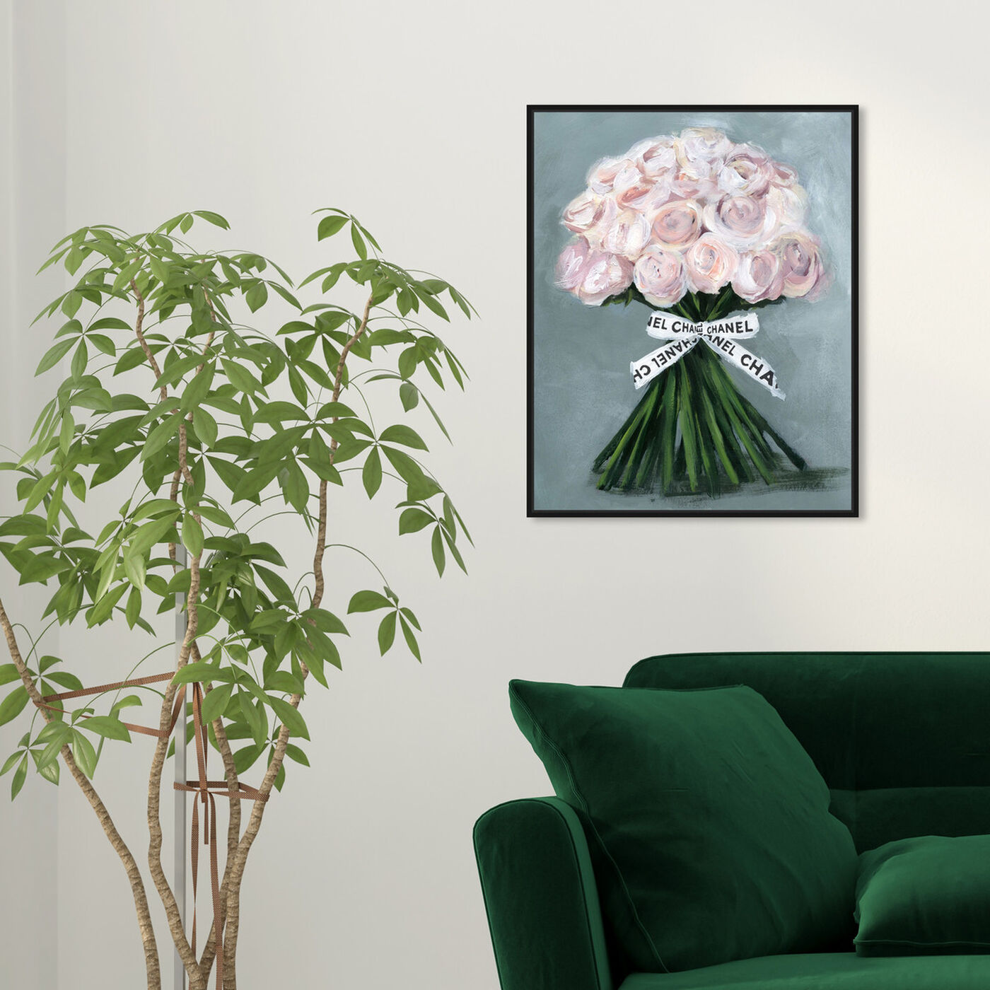 Hanging view of The Perfect Bouquet featuring floral and botanical and florals art.